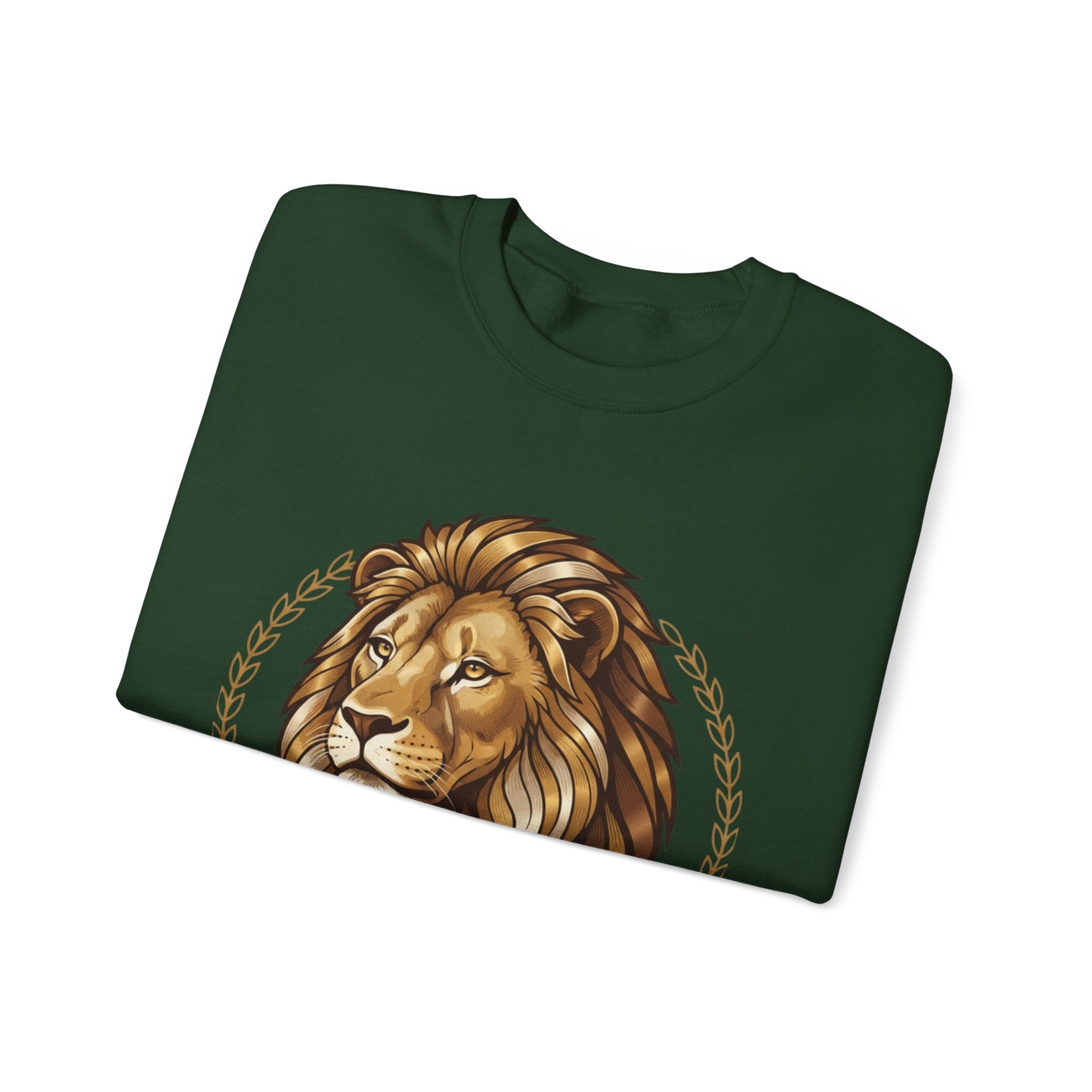 Lion Graphic Cotton Crewneck