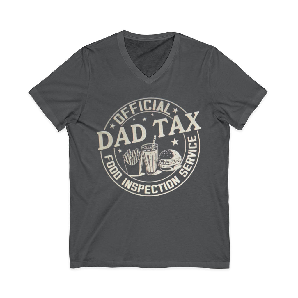 Dad Tax T‑Shirt — "Official Dad Tax Food Inspection Service" V‑Neck Tee