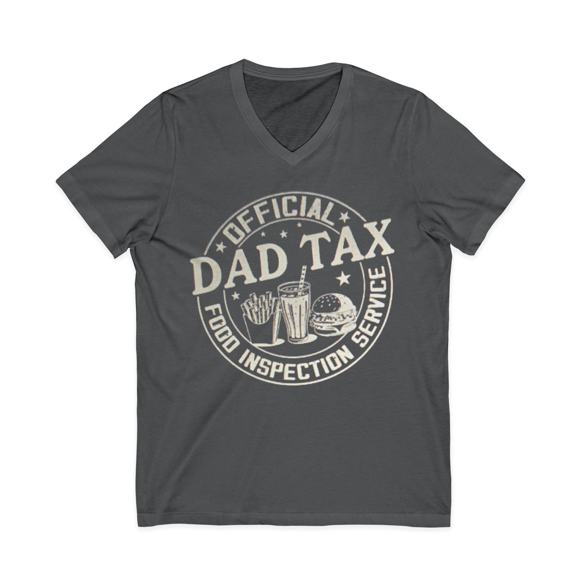 Dad Tax T‑Shirt — "Official Dad Tax Food Inspection Service" V‑Neck Tee