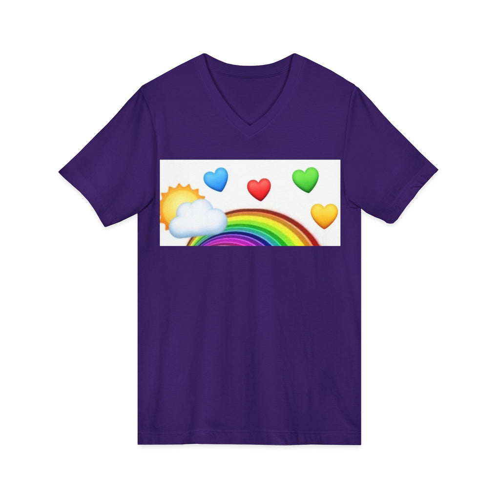 Unisex Jersey Short Sleeve V-Neck Tee