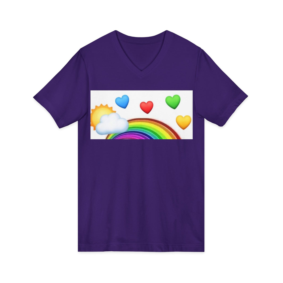 Unisex Jersey Short Sleeve V-Neck Tee
