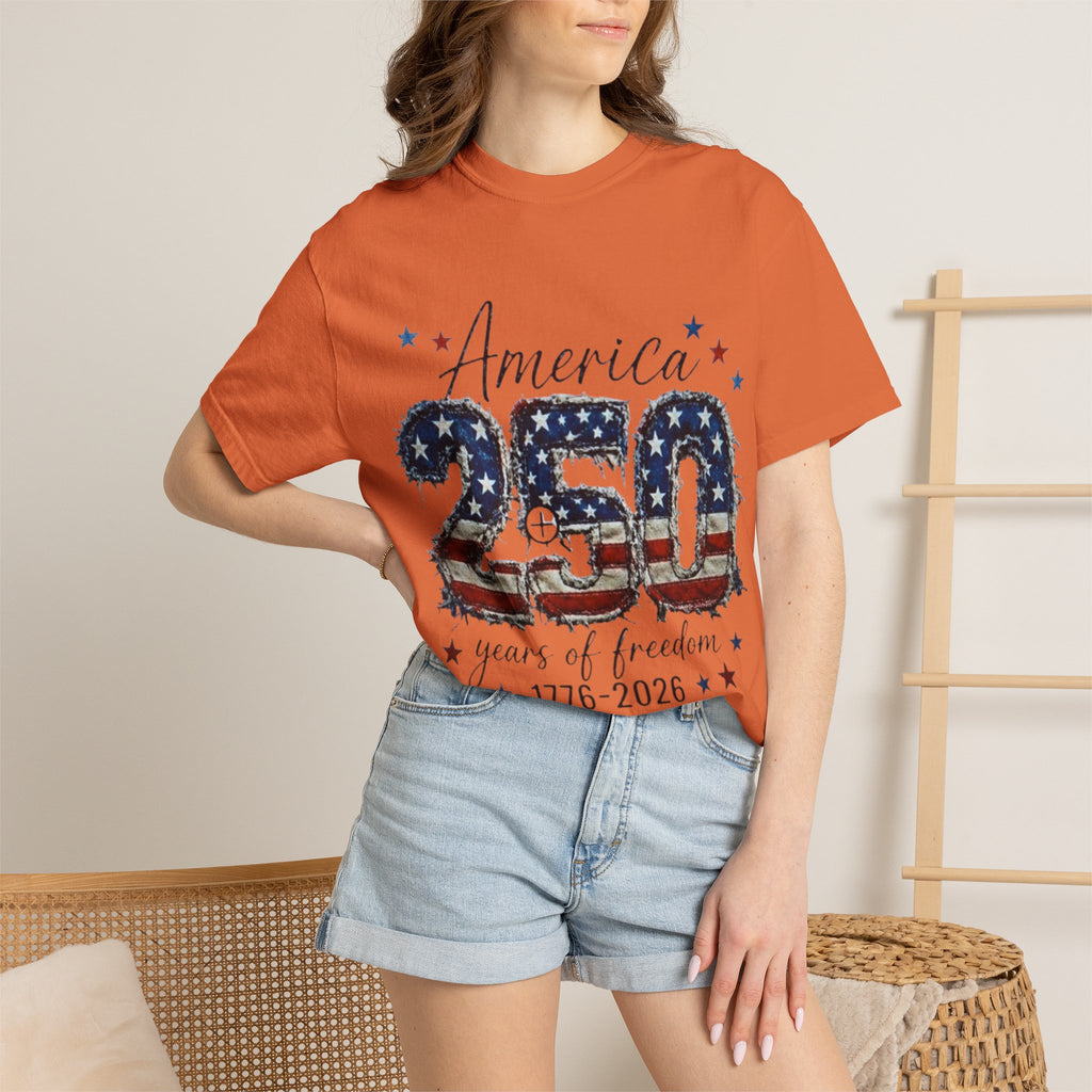 America 250 T-Shirt — 1776–2026 Stars & Stripes Patriotic Tee
