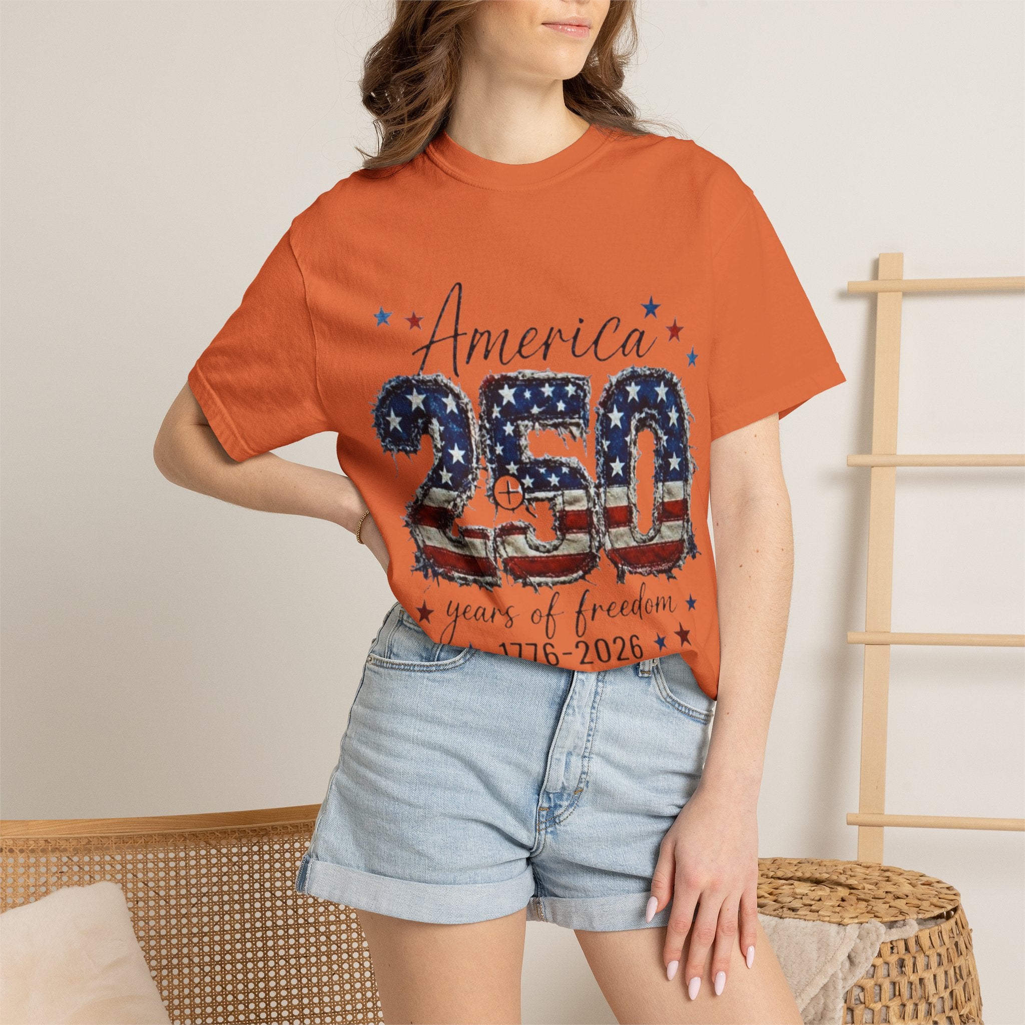 America 250 T-Shirt — 1776–2026 Stars & Stripes Patriotic Tee