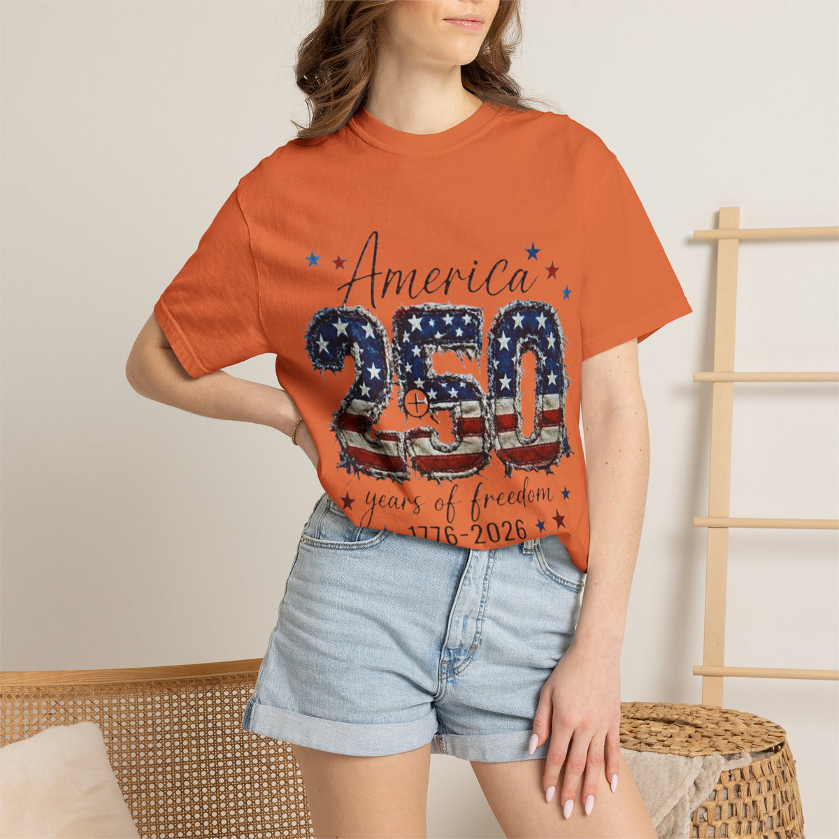 America 250 T-Shirt — 1776–2026 Stars & Stripes Patriotic Tee