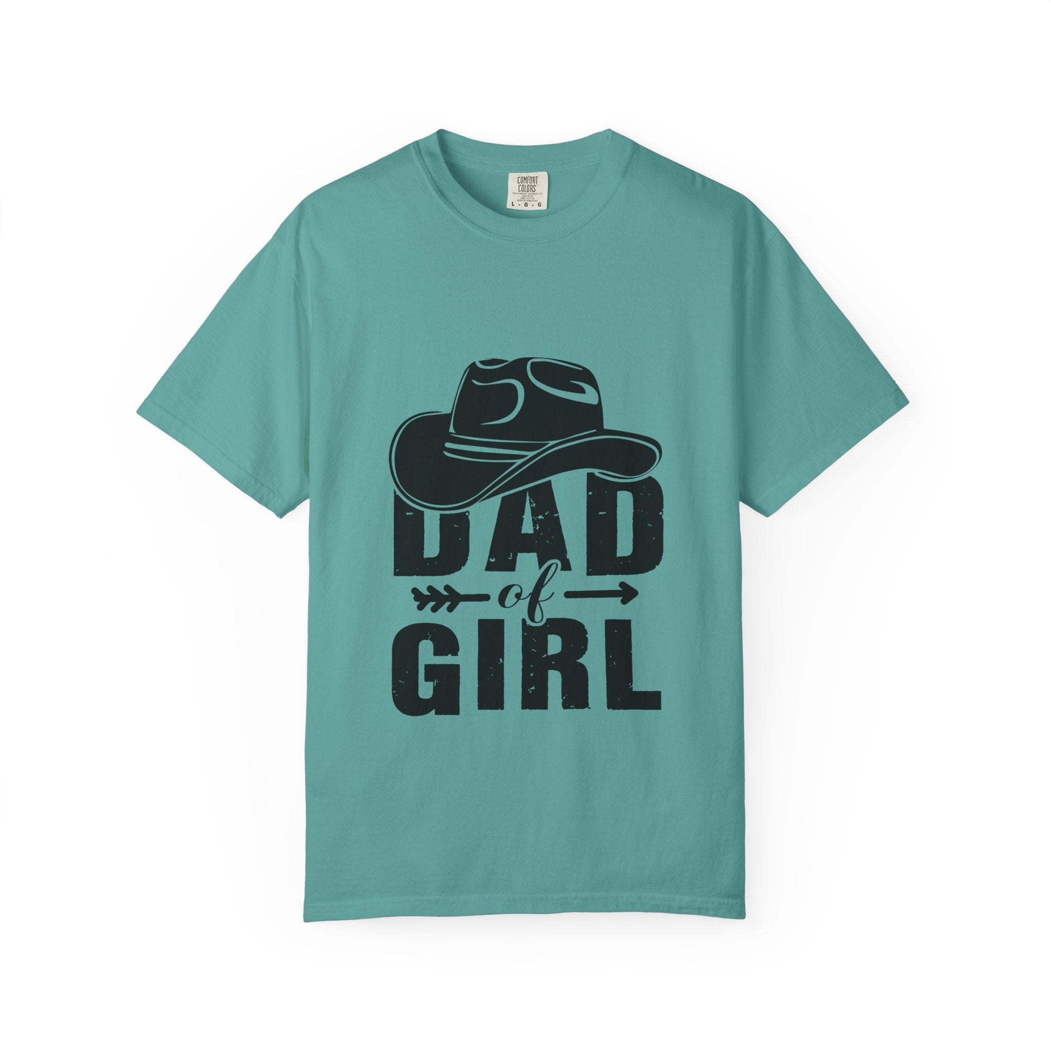 Dad of Girl T-Shirt — Cowboy Hat Father of Daughter Tee