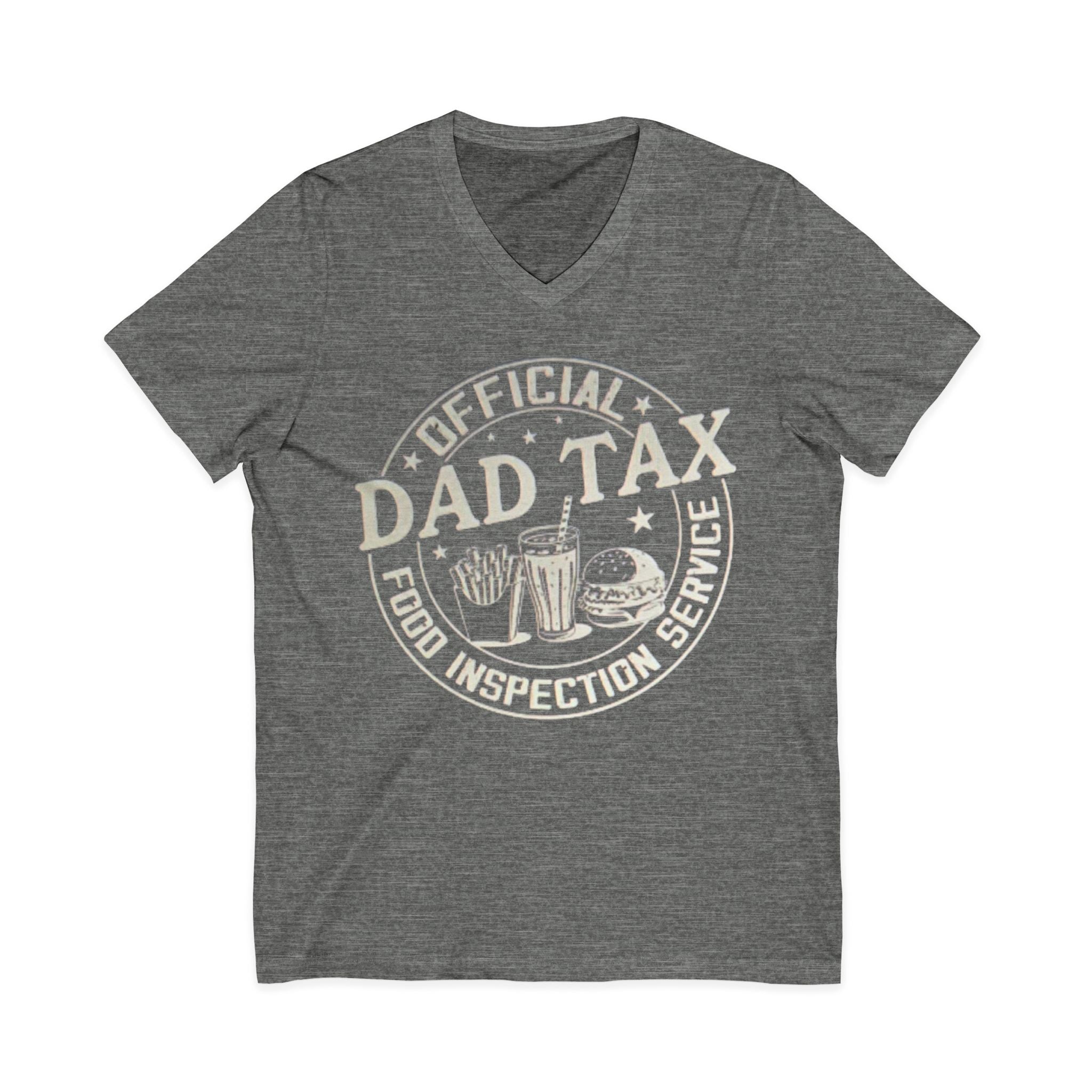 Dad Tax T‑Shirt — "Official Dad Tax Food Inspection Service" V‑Neck Tee
