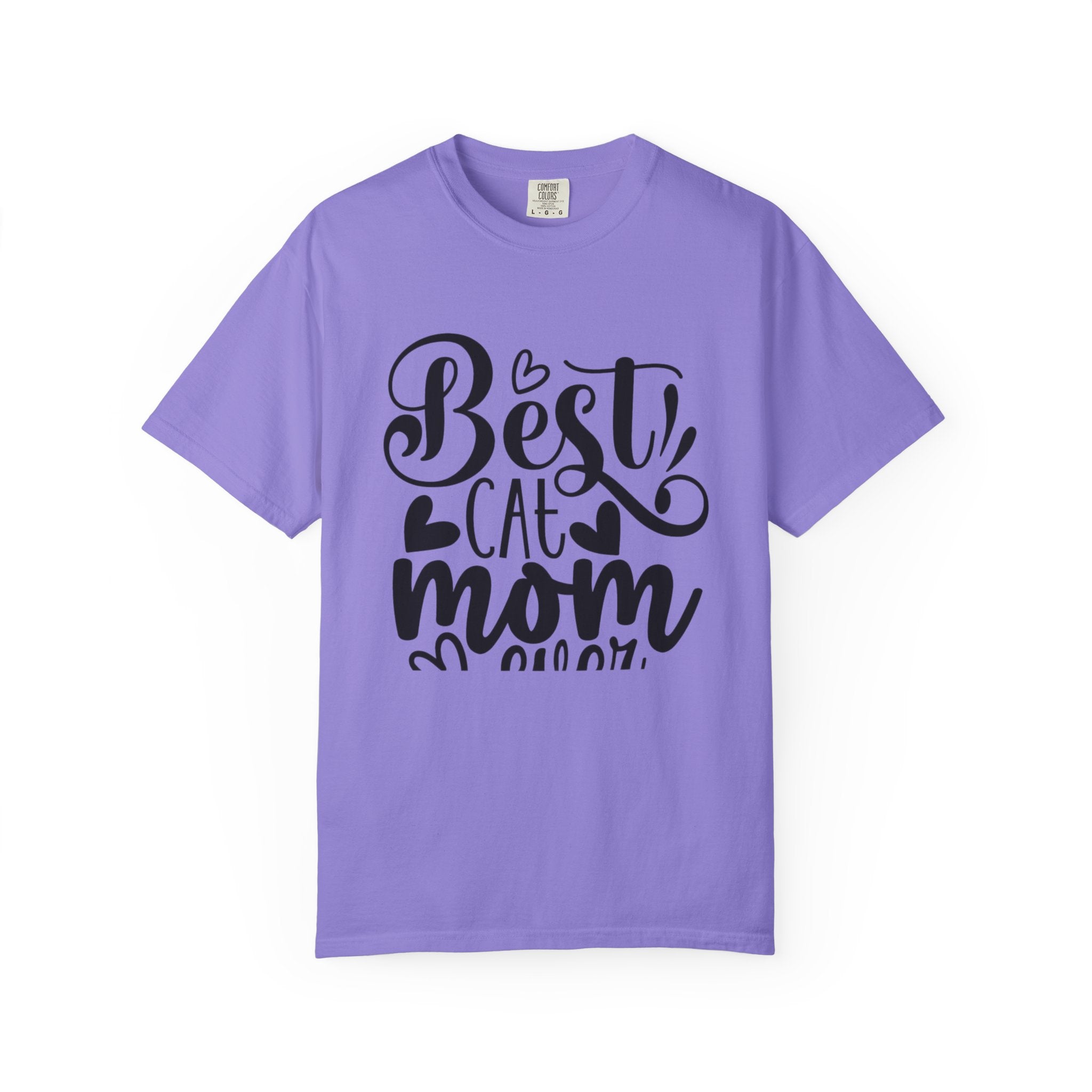 Garment-Dyed Cat Mom Tee