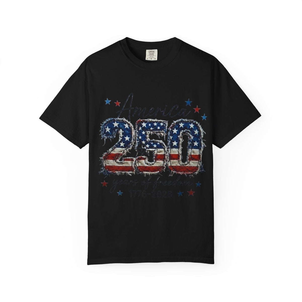 America 250 T-Shirt — 1776–2026 Stars & Stripes Patriotic Tee