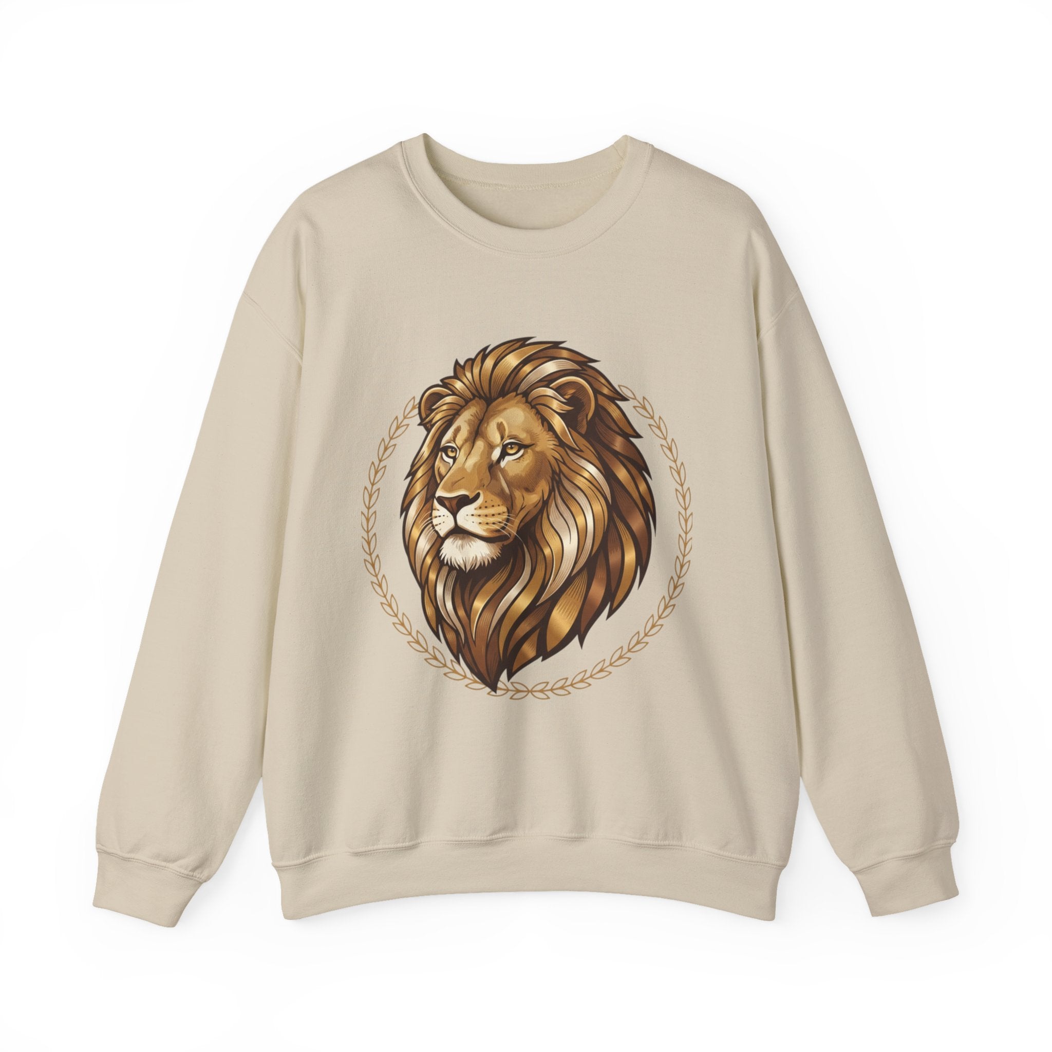 Lion Graphic Cotton Crewneck