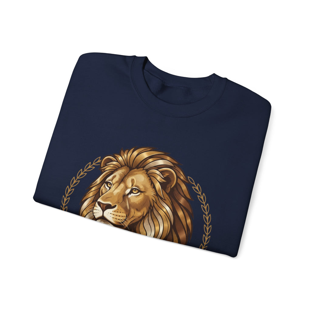 Lion Graphic Cotton Crewneck