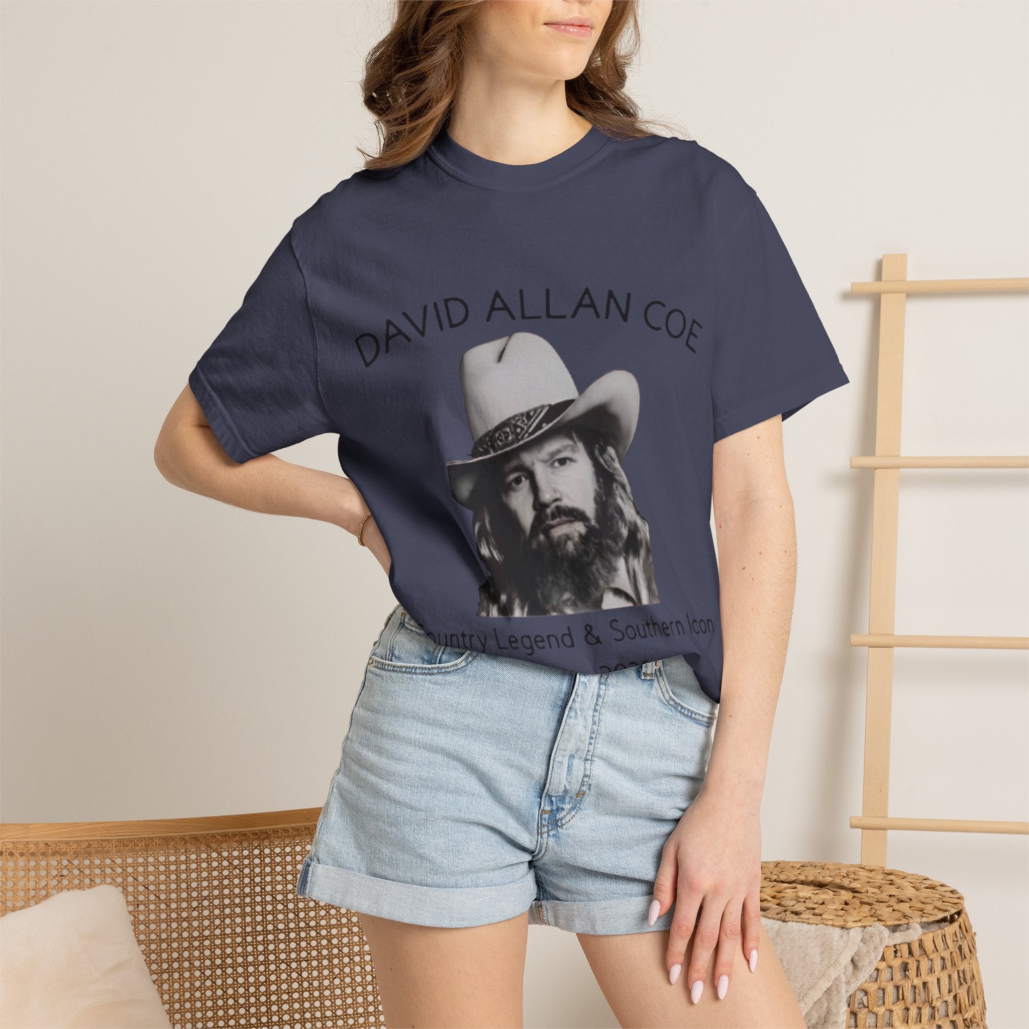 David Allan Coe Tribute T-Shirt – Vintage Cotton Memorial Tee