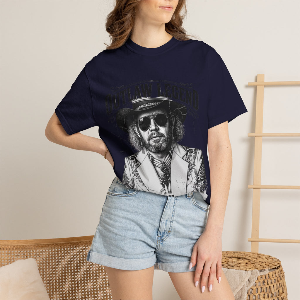 Outlaw Legend Tribute T-Shirt — David Allan Coe Memorial Graphic Tee