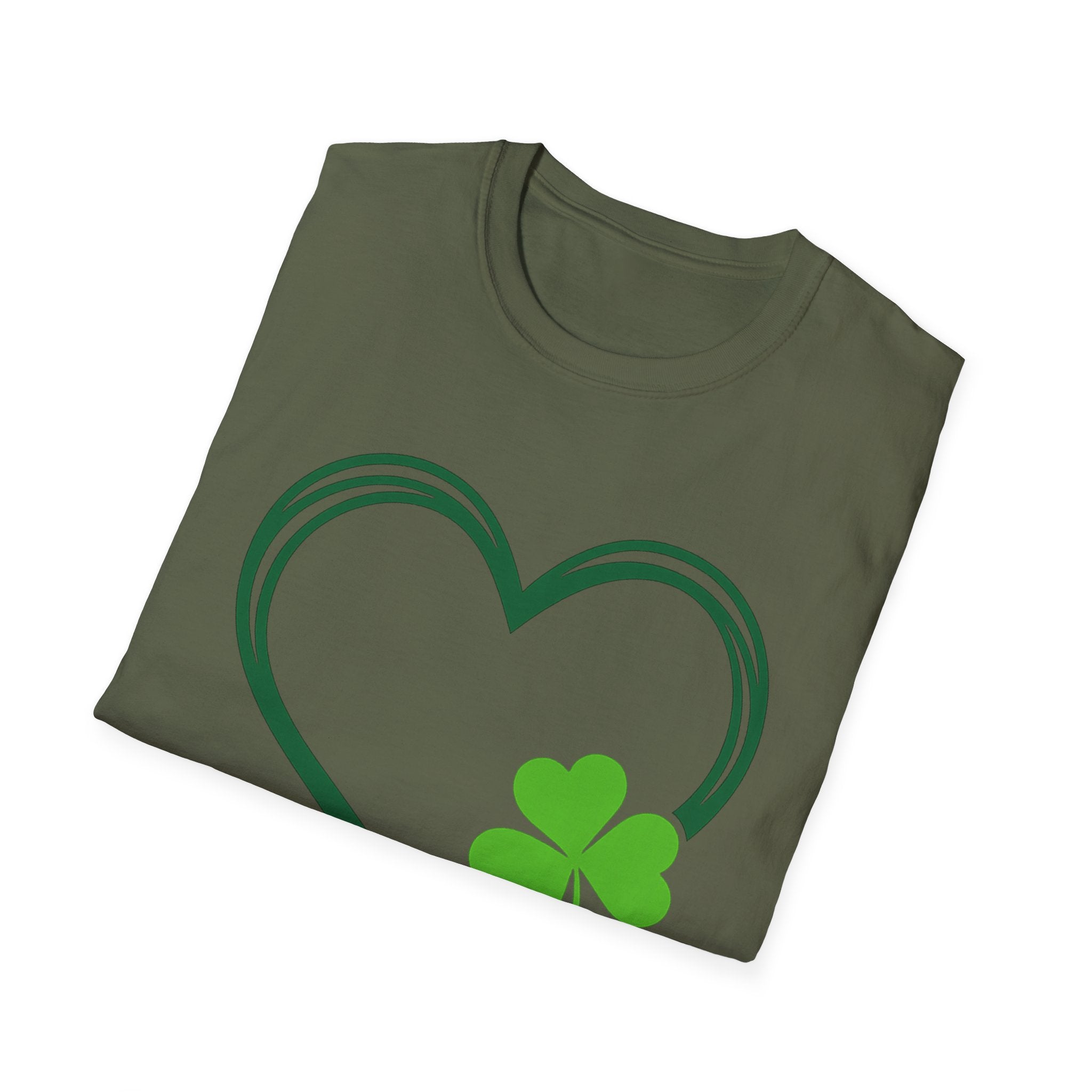 Soft Cotton Shamrock Heart Tee