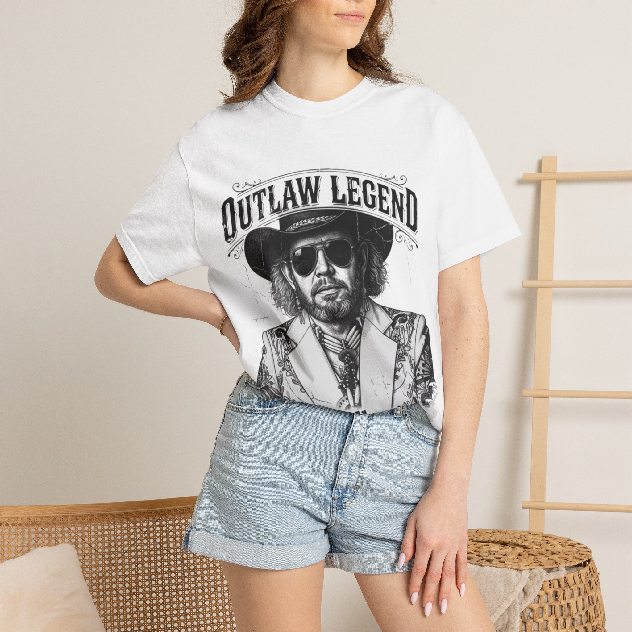 Outlaw Legend Tribute T-Shirt — David Allan Coe Memorial Graphic Tee