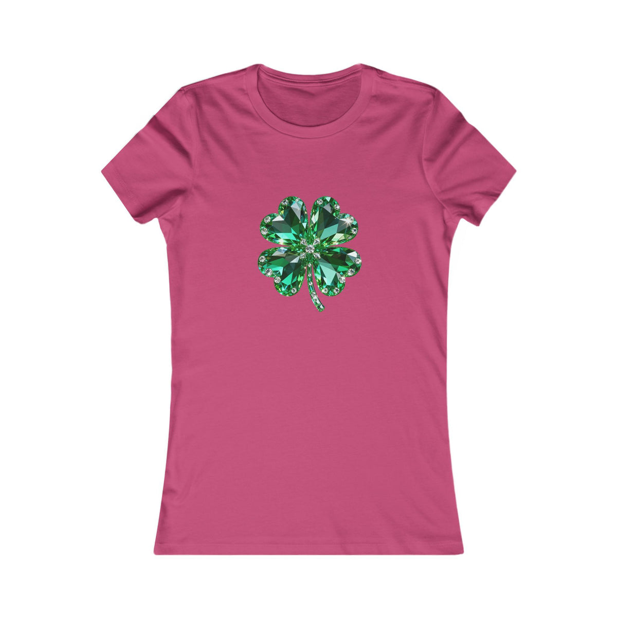 Women's T‑Shirt — Green Shamrock Clover Graphic St. Patrick's Day Tee