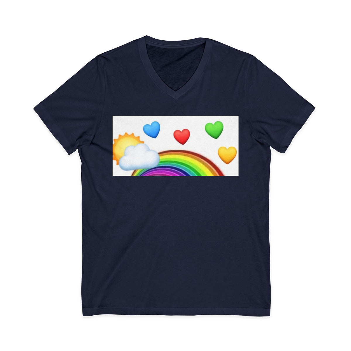 Unisex Jersey Short Sleeve V-Neck Tee