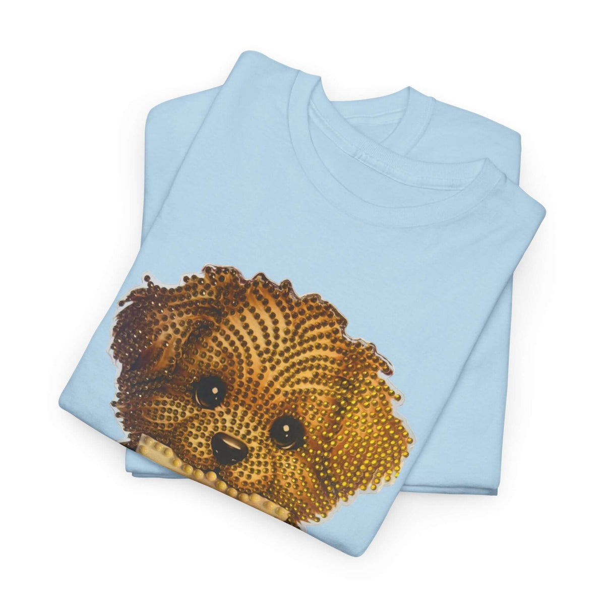Puppy Love T‑Shirt — Cute Brown Puppy Holding Heart Tee (I Love You)