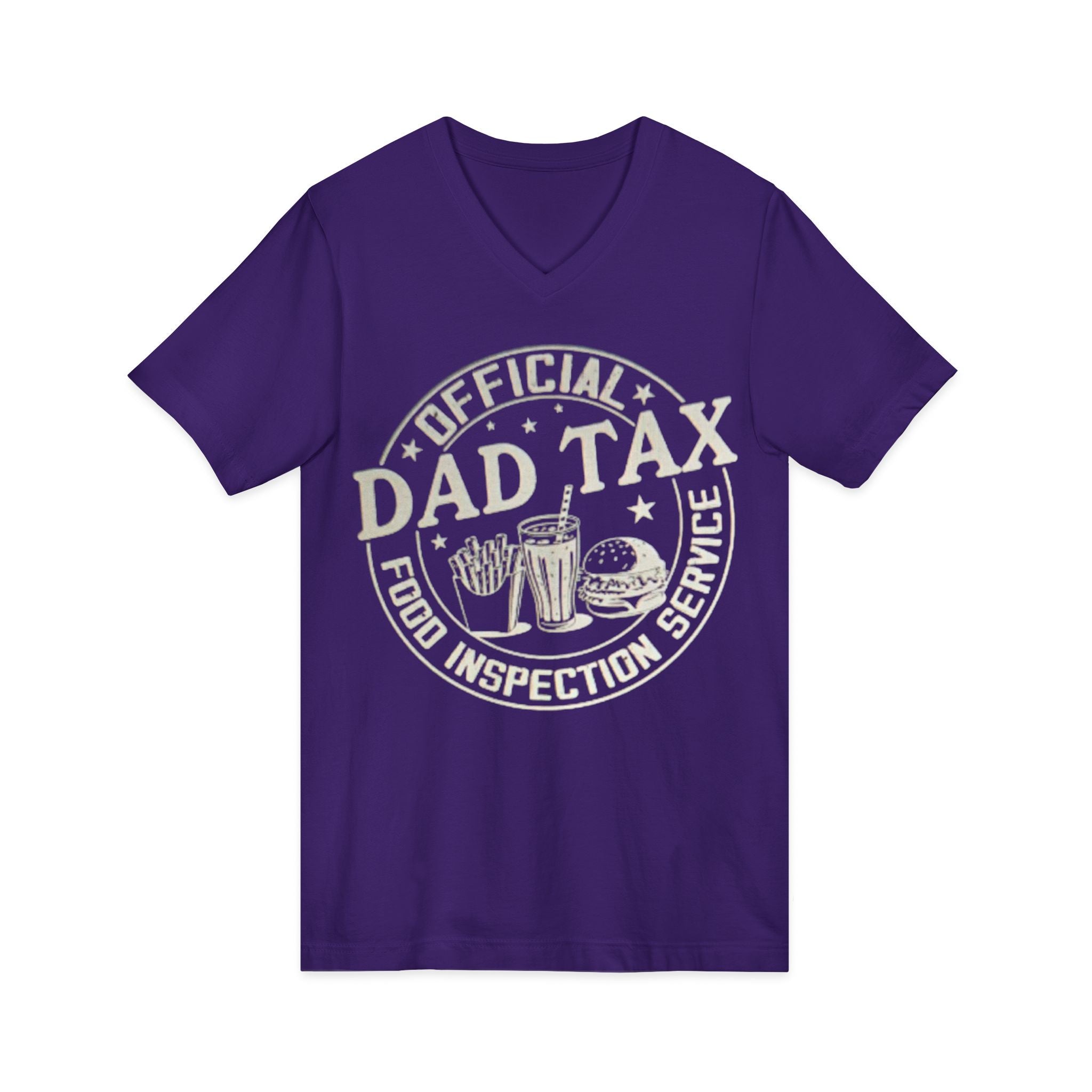 Dad Tax T‑Shirt — "Official Dad Tax Food Inspection Service" V‑Neck Tee