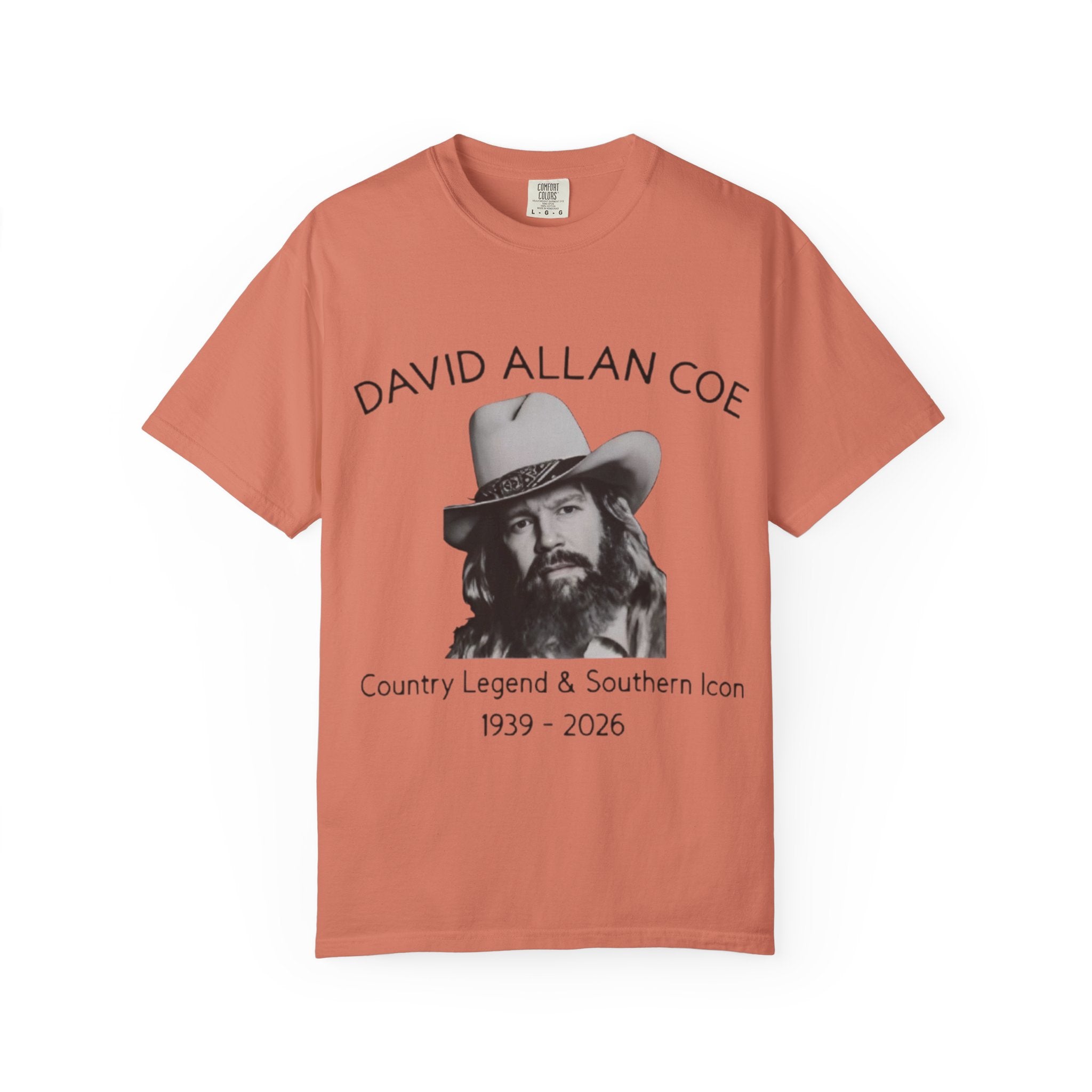 David Allan Coe Tribute T-Shirt – Vintage Cotton Memorial Tee