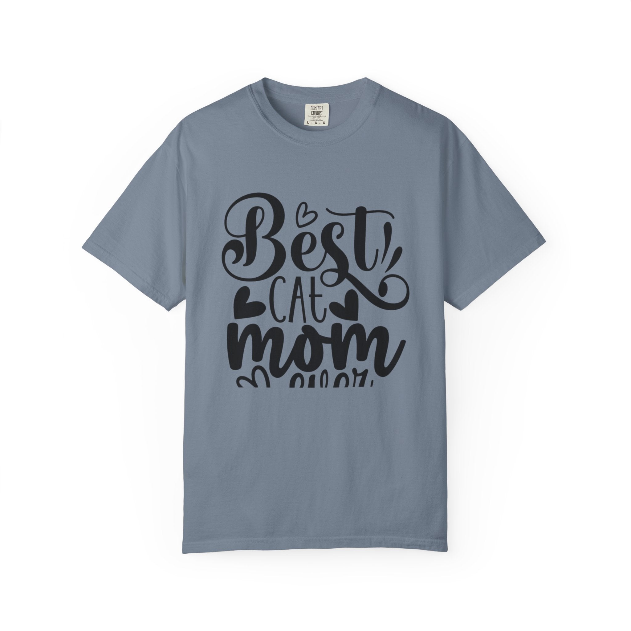 Garment-Dyed Cat Mom Tee
