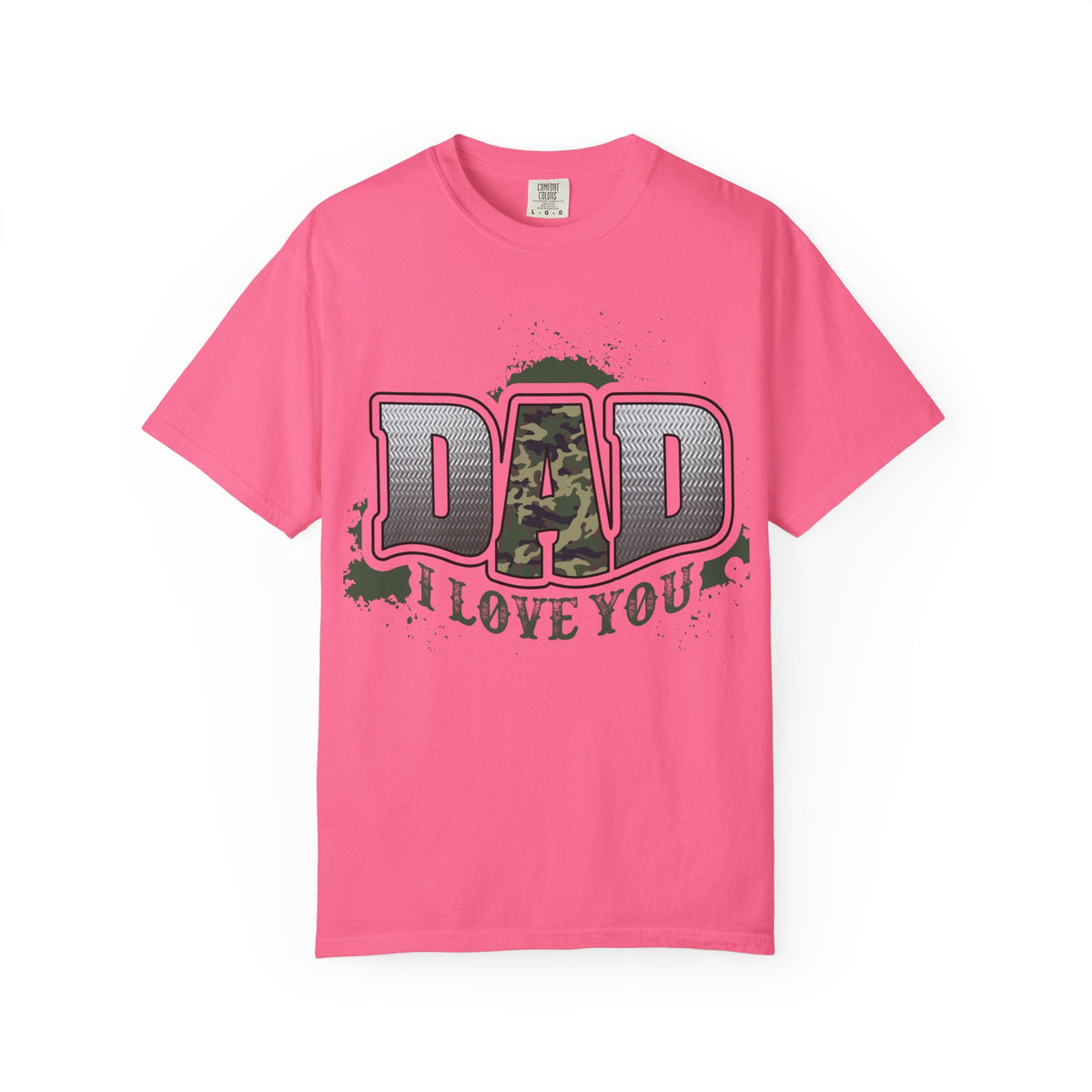 Dad I Love You Camo Graphic T-Shirt