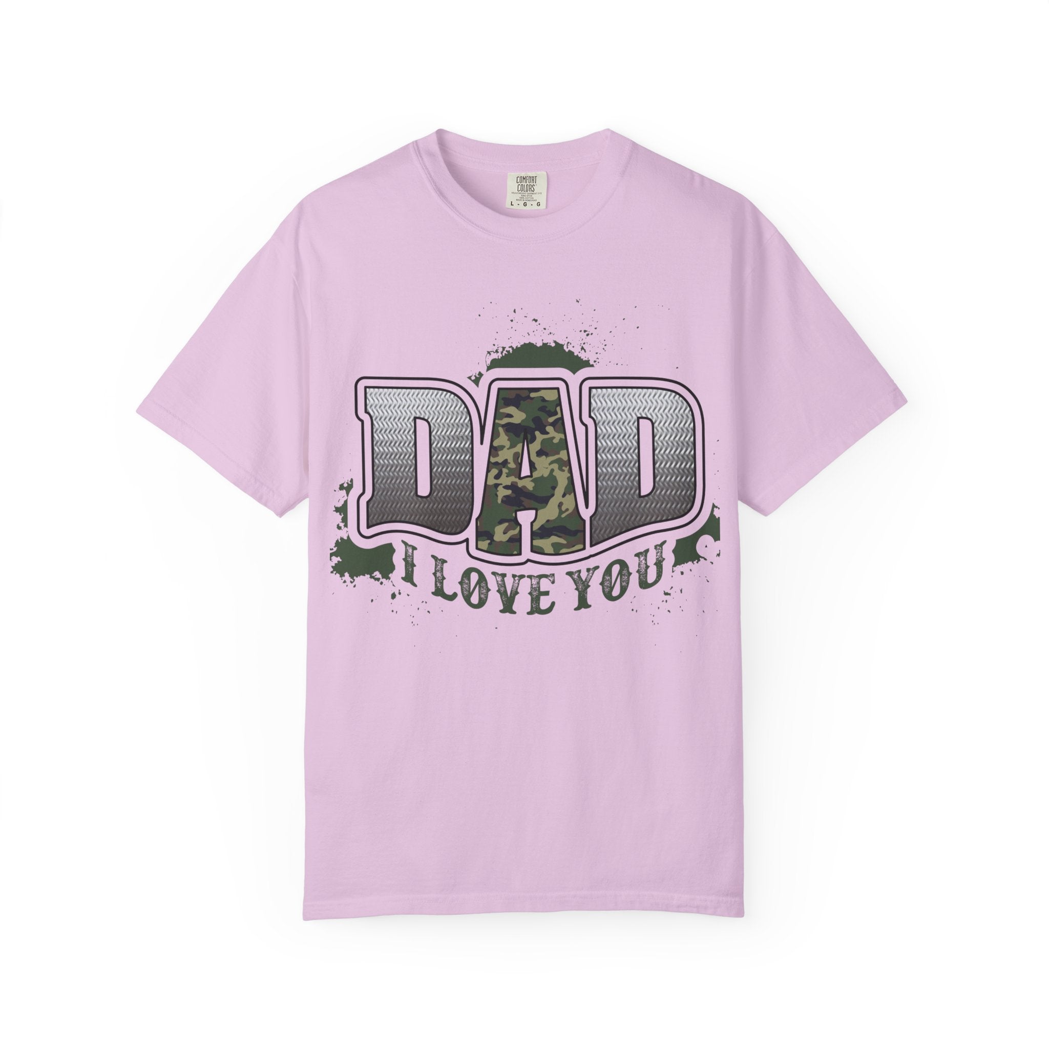 Dad I Love You Camo Graphic T-Shirt