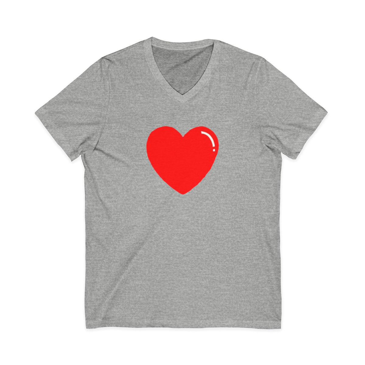 Unisex Jersey Short Sleeve V-Neck Tee