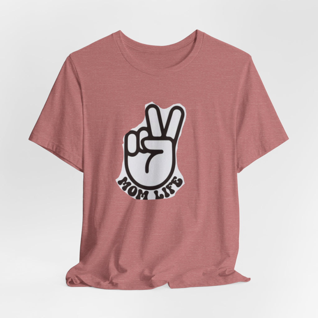 Mom Life Peace Sign T-Shirt