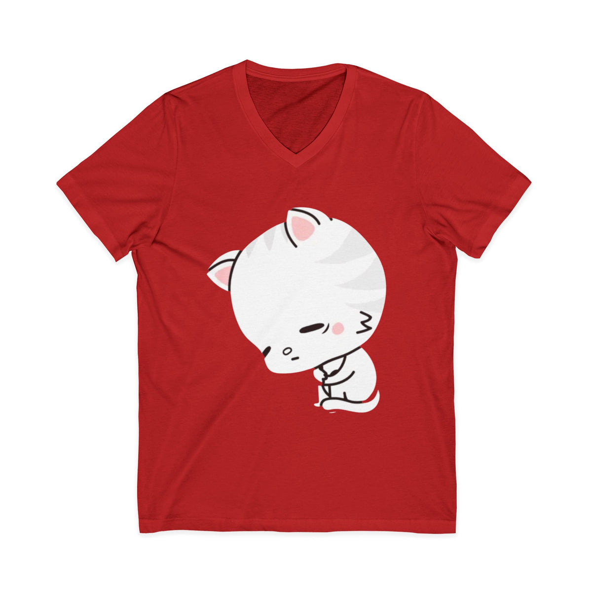 Unisex Jersey Short Sleeve V-Neck Tee