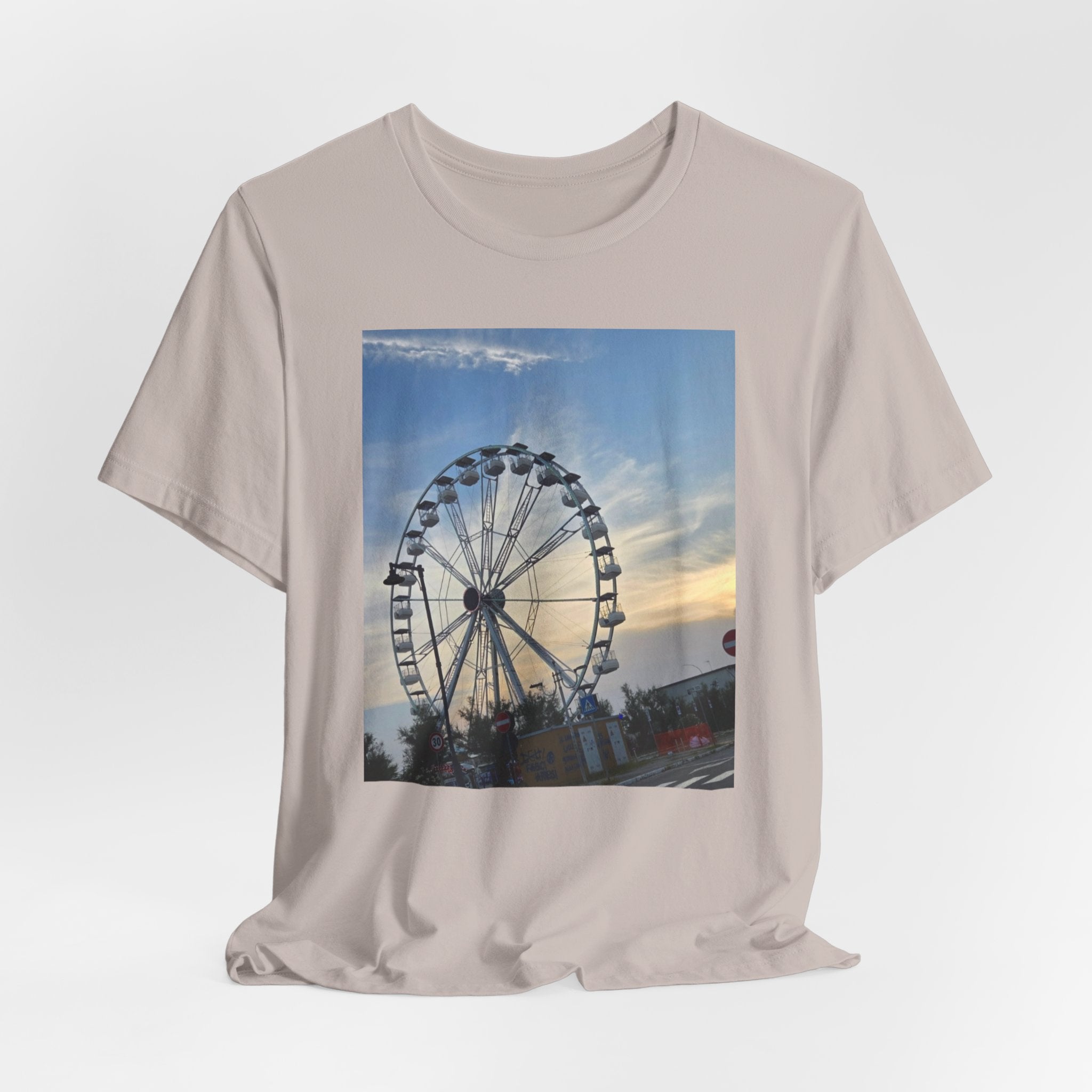 Ferris Wheel Sunset T-Shirt — Carnival Photo Tee