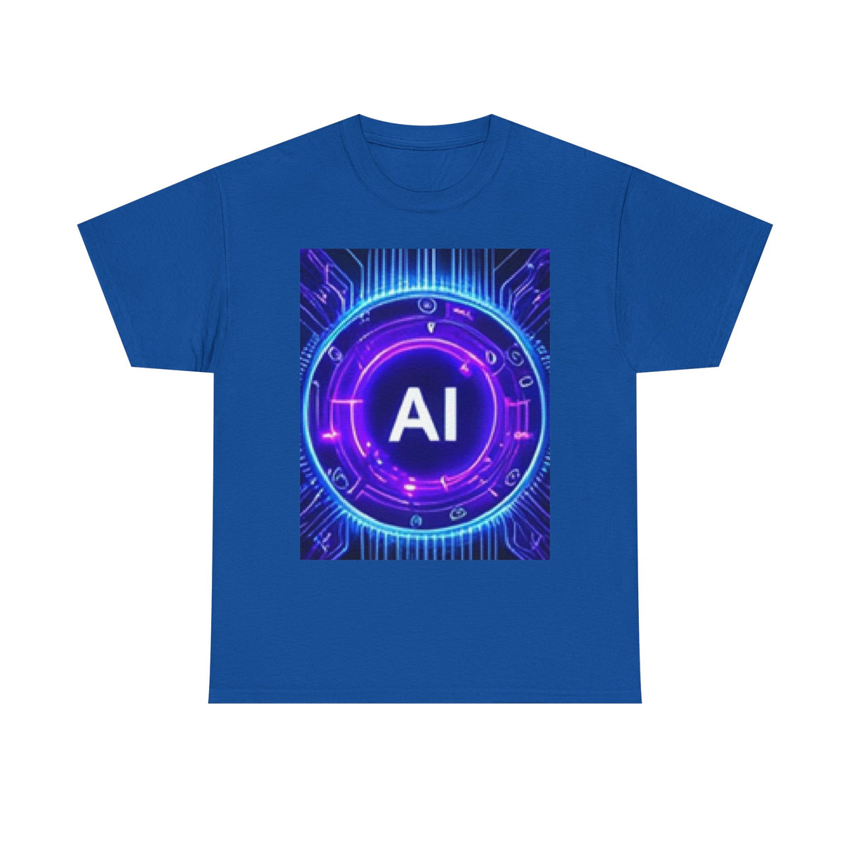 AI Circuit Tee — Futuristic Tech Graphic T-Shirt