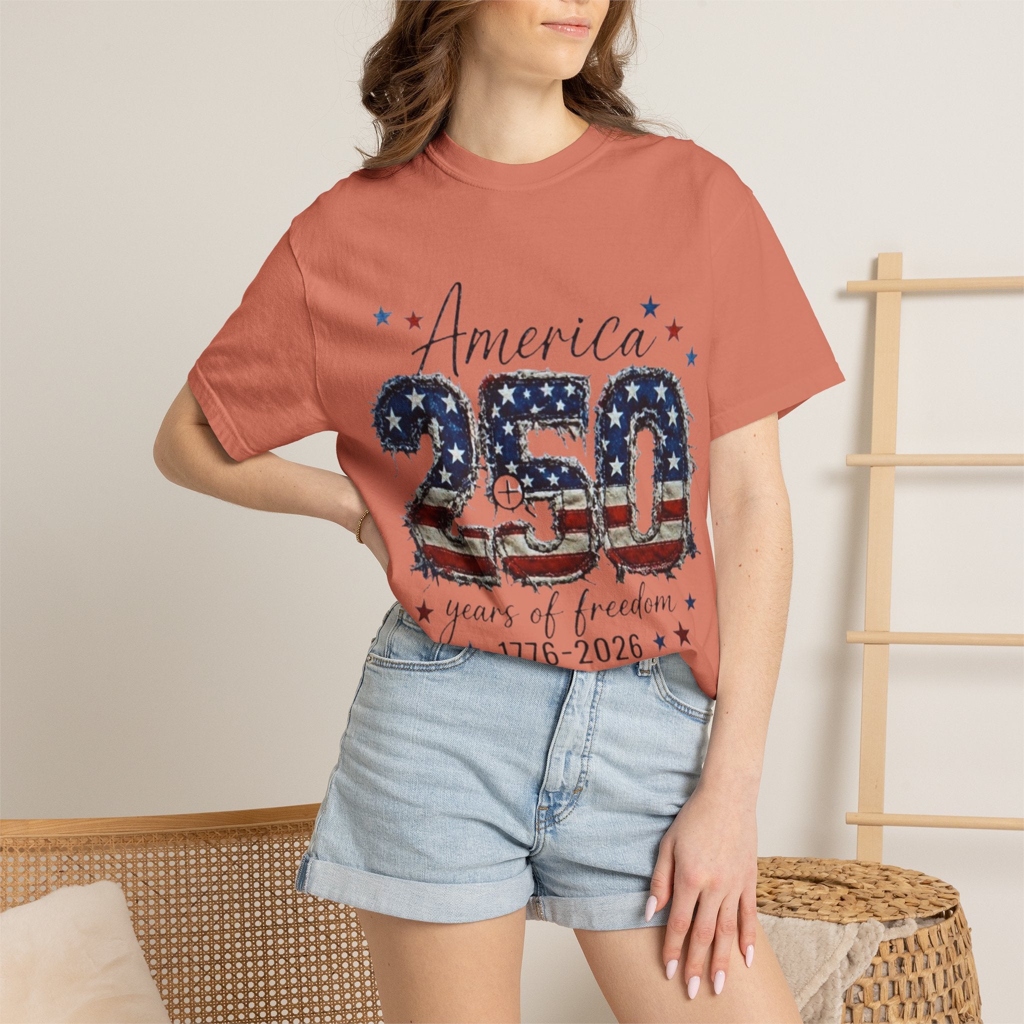 America 250 T-Shirt — 1776–2026 Stars & Stripes Patriotic Tee