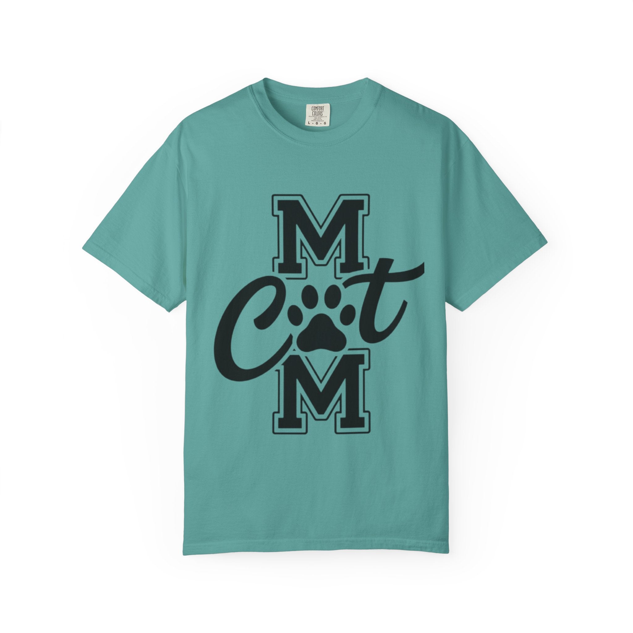 Garment-Dyed Cat Mom Tee