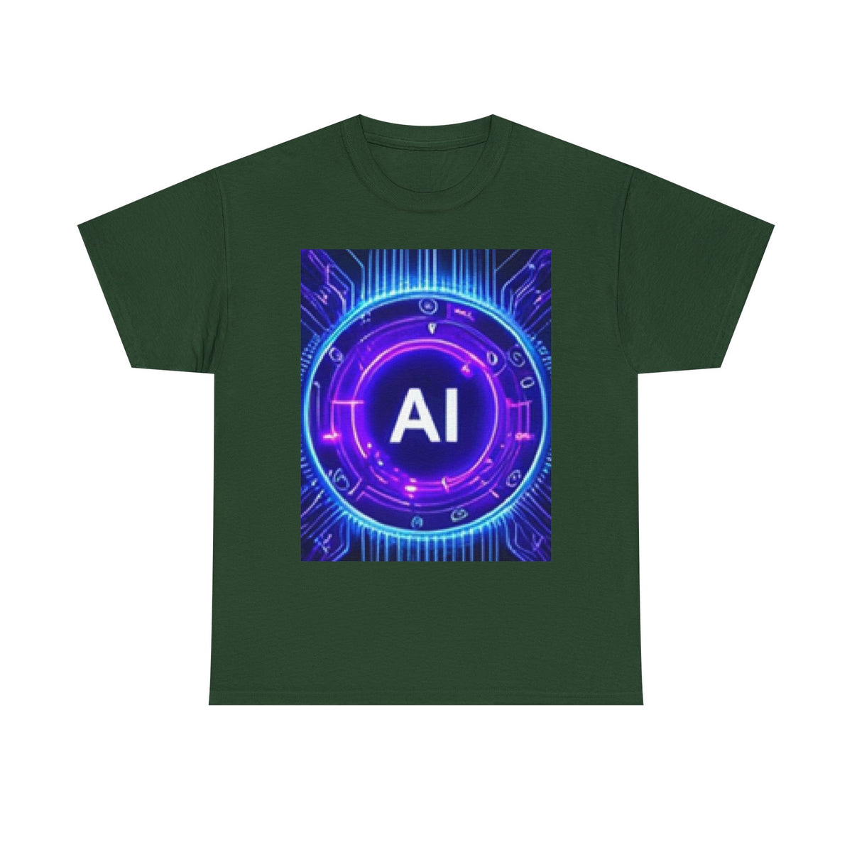 AI Circuit Tee — Futuristic Tech Graphic T-Shirt