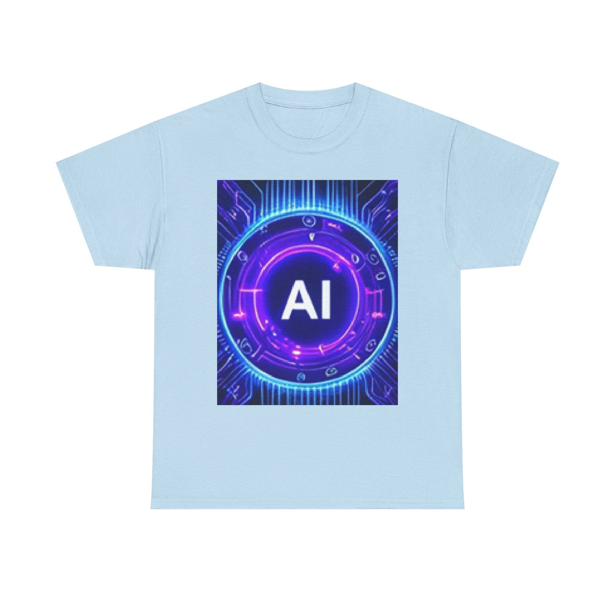 AI Circuit Tee — Futuristic Tech Graphic T-Shirt
