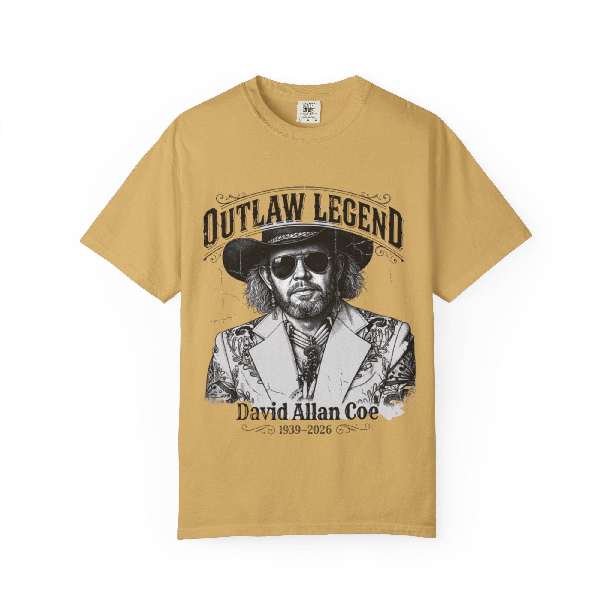 Outlaw Legend Tribute T-Shirt — David Allan Coe Memorial Graphic Tee