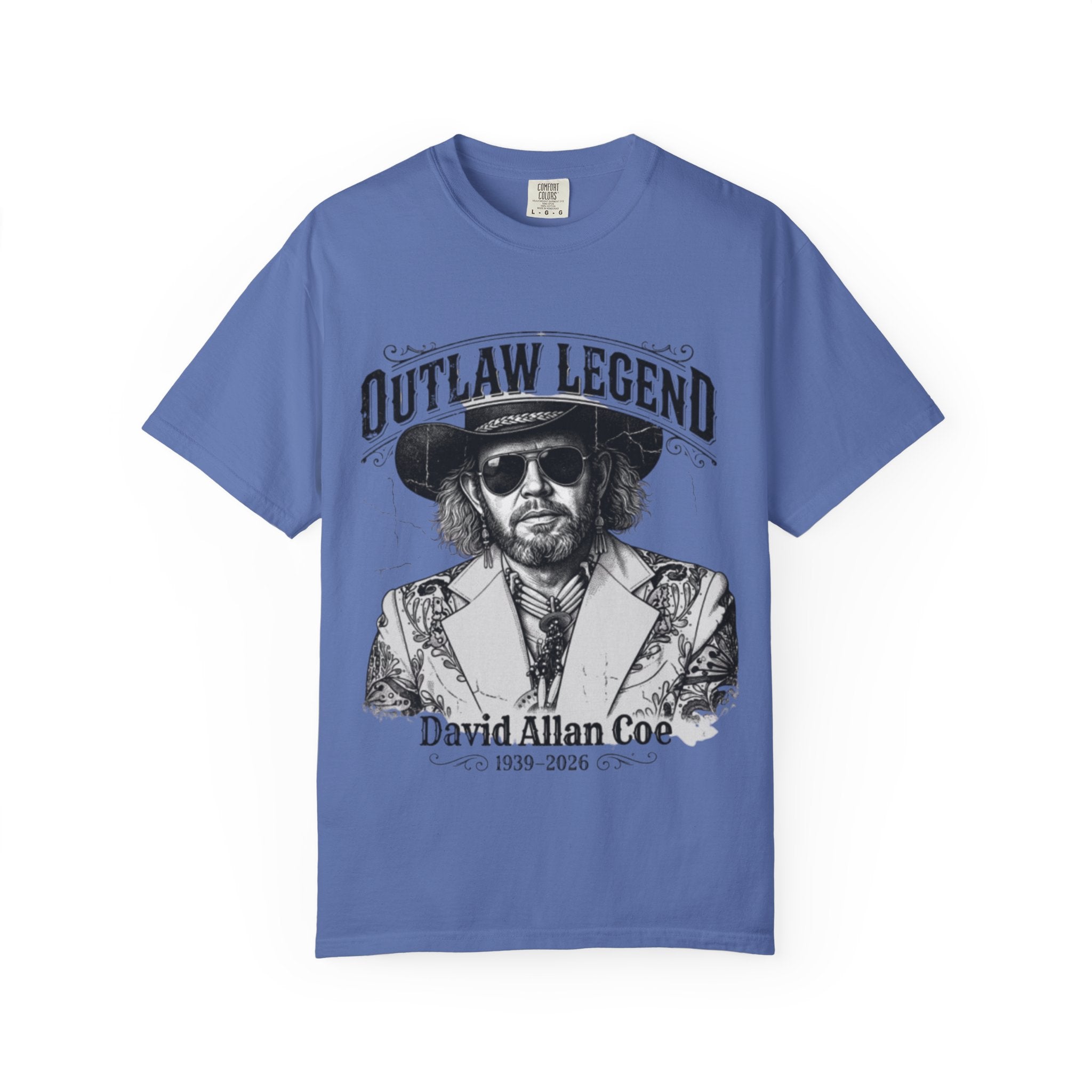 Outlaw Legend Tribute T-Shirt — David Allan Coe Memorial Graphic Tee