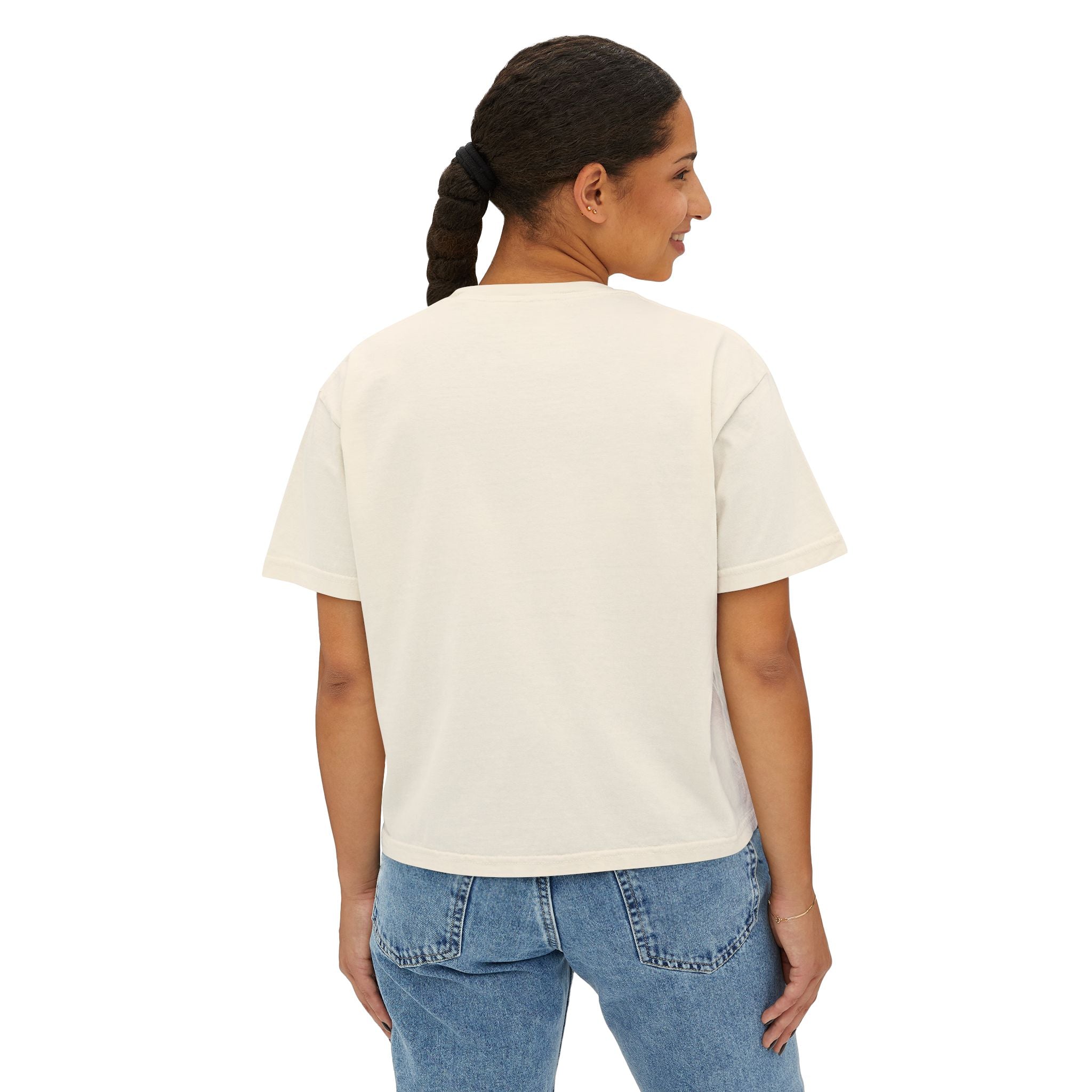 Cat Mom Boxy Cotton Tee