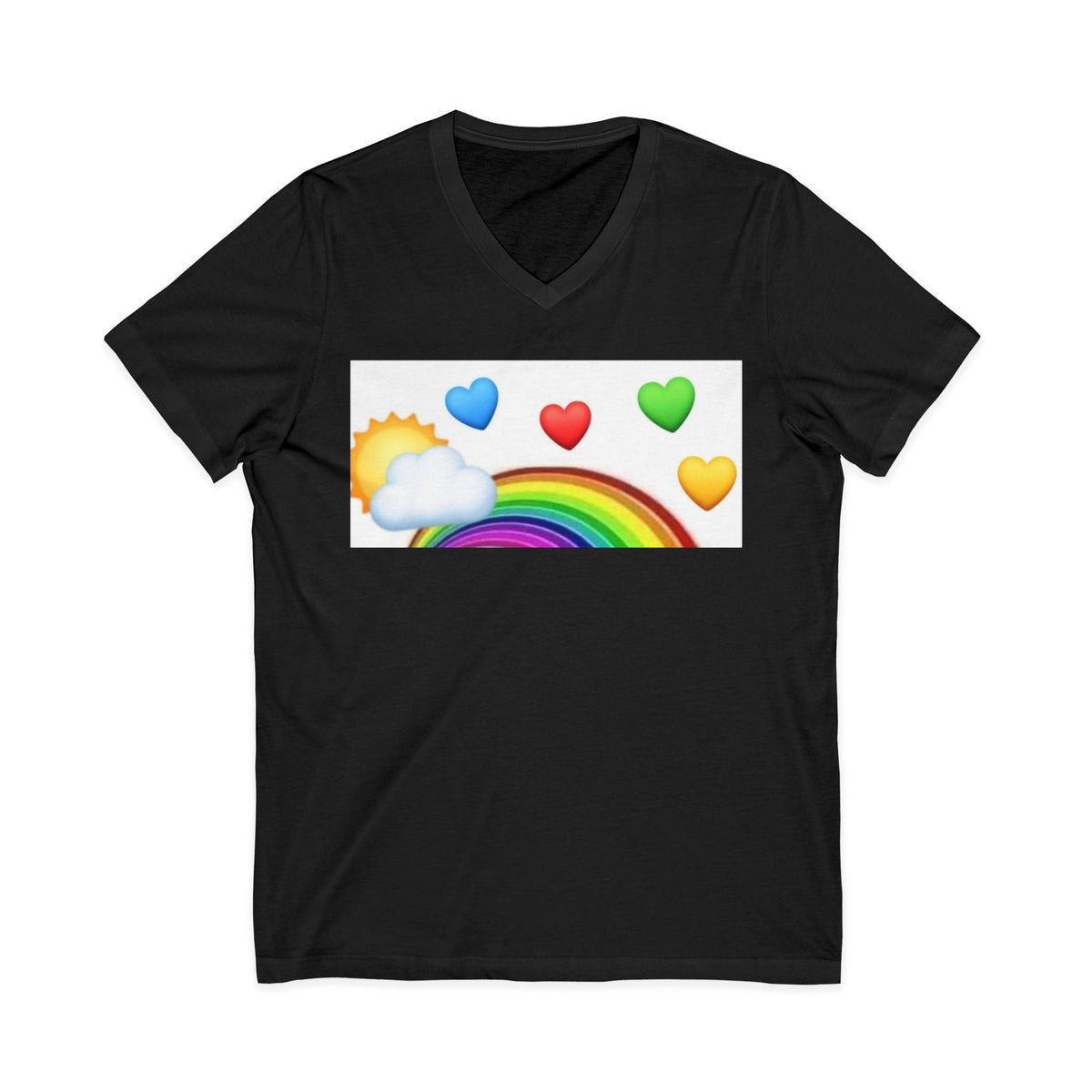Unisex Jersey Short Sleeve V-Neck Tee