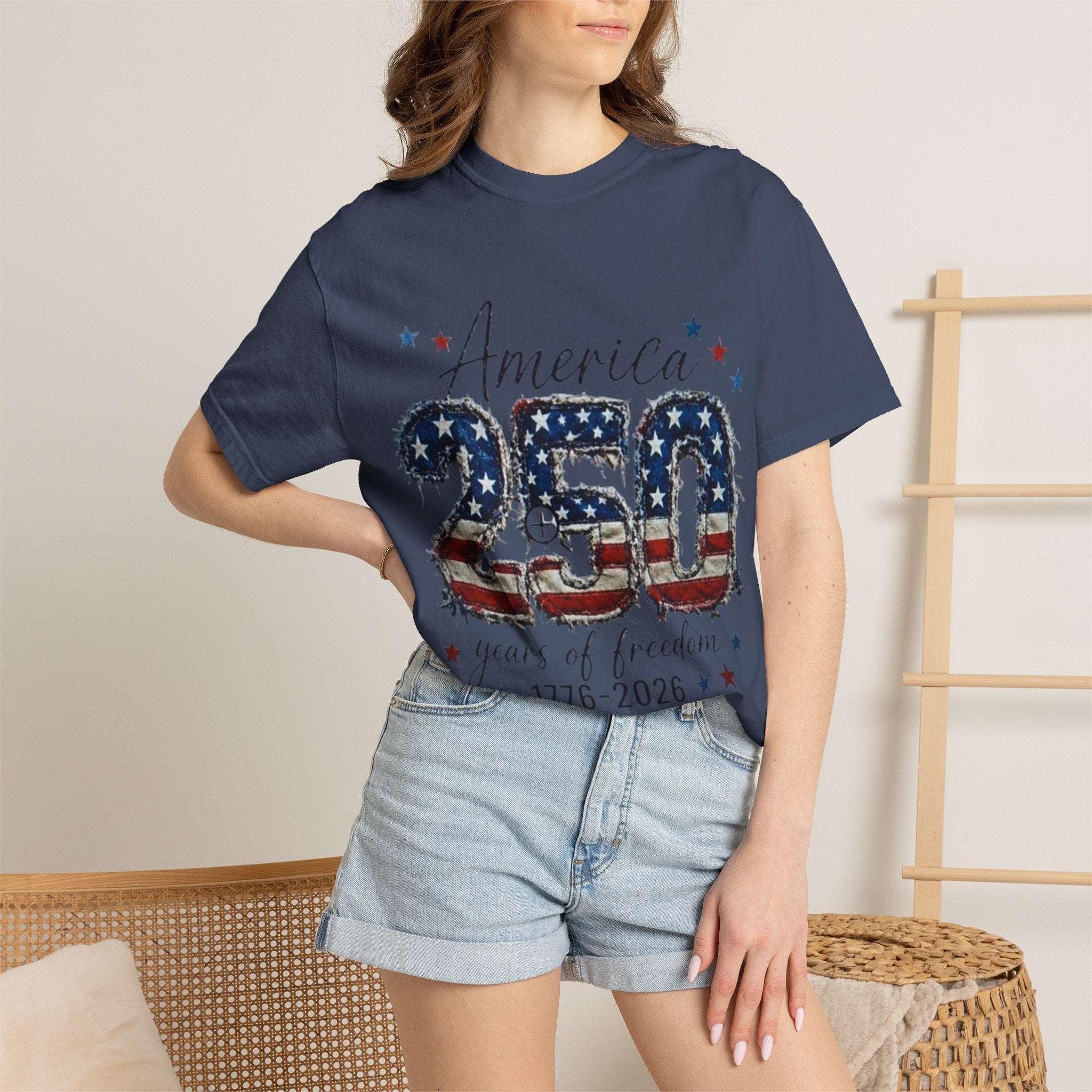 America 250 T-Shirt — 1776–2026 Stars & Stripes Patriotic Tee