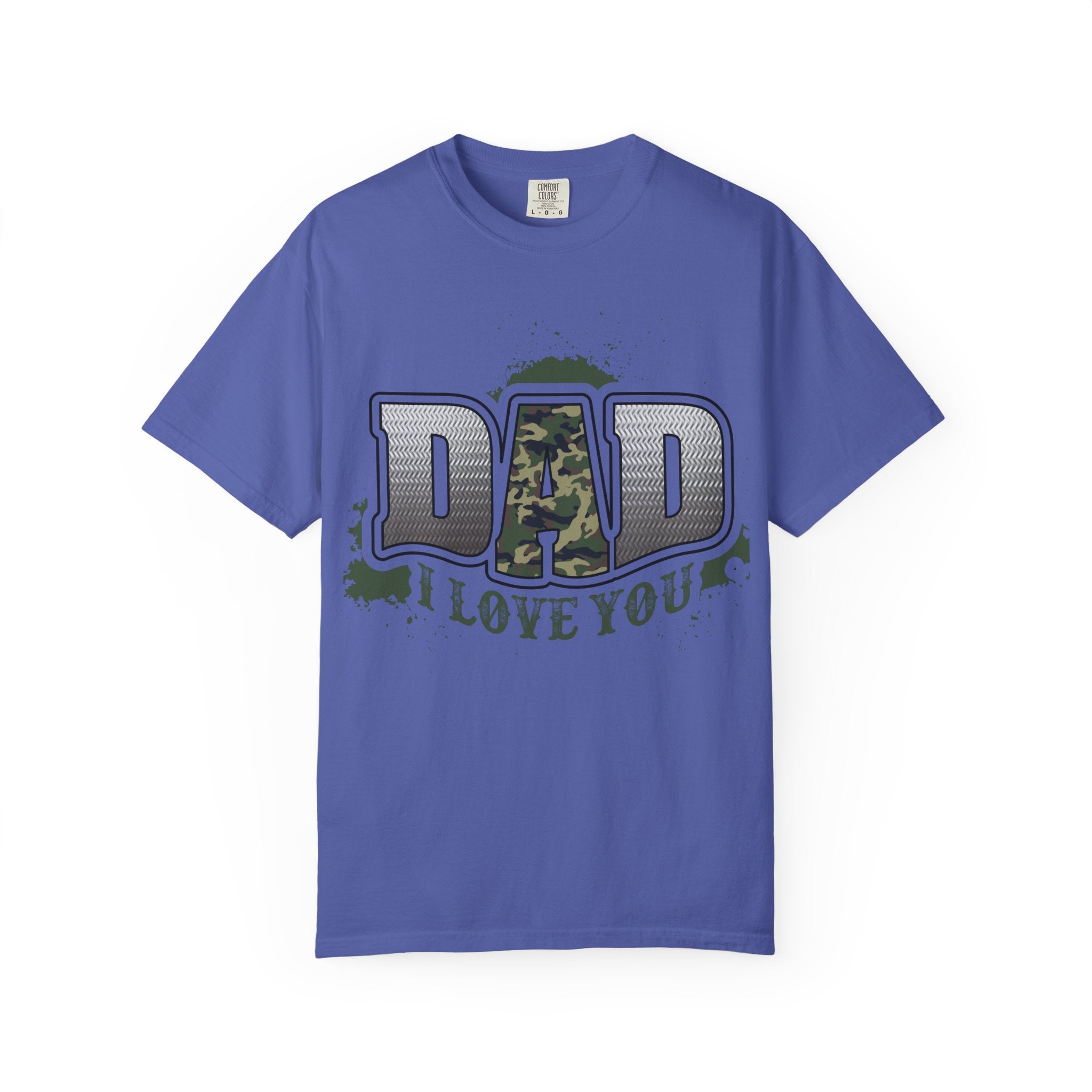 Dad I Love You Camo Graphic T-Shirt