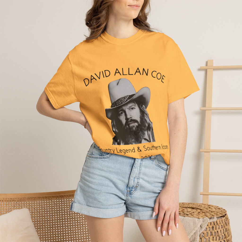 David Allan Coe Tribute T-Shirt – Vintage Cotton Memorial Tee
