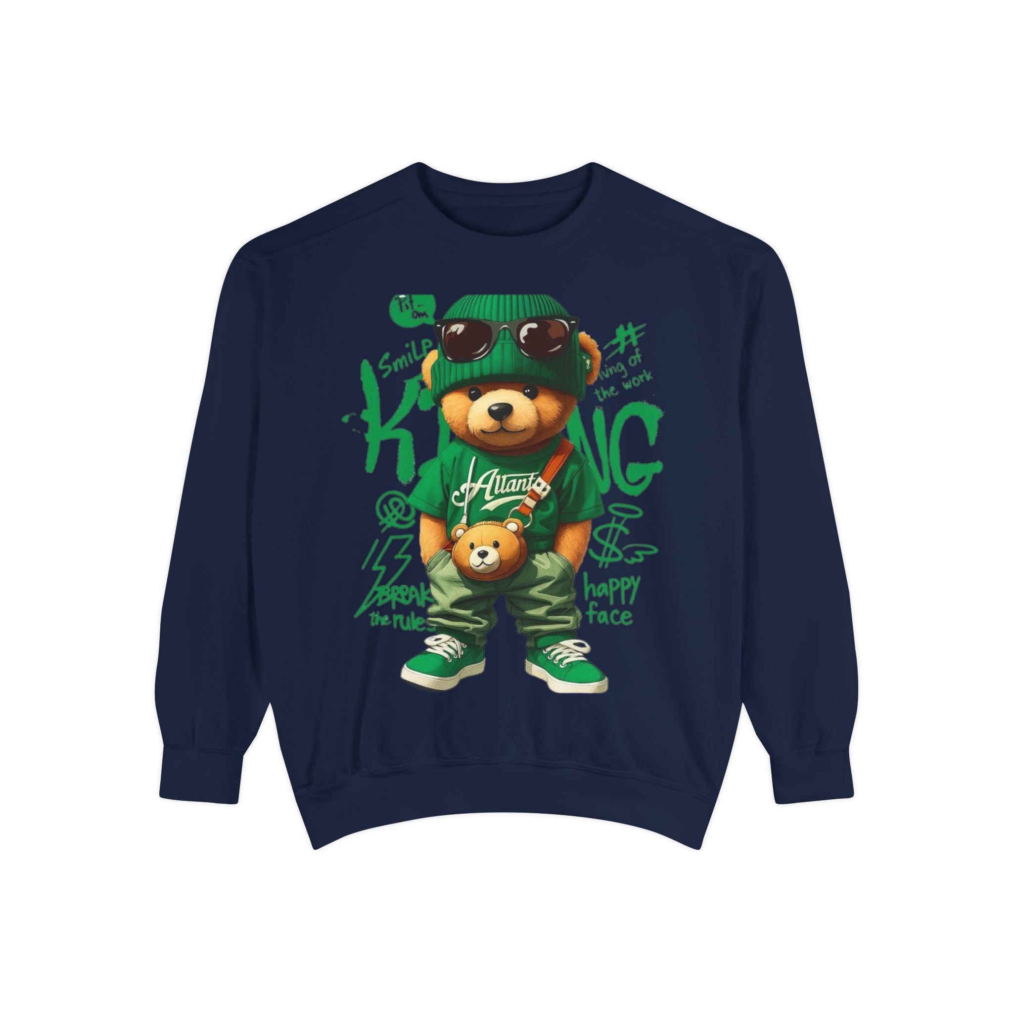 Bear Graphic Cotton Sweatshirt