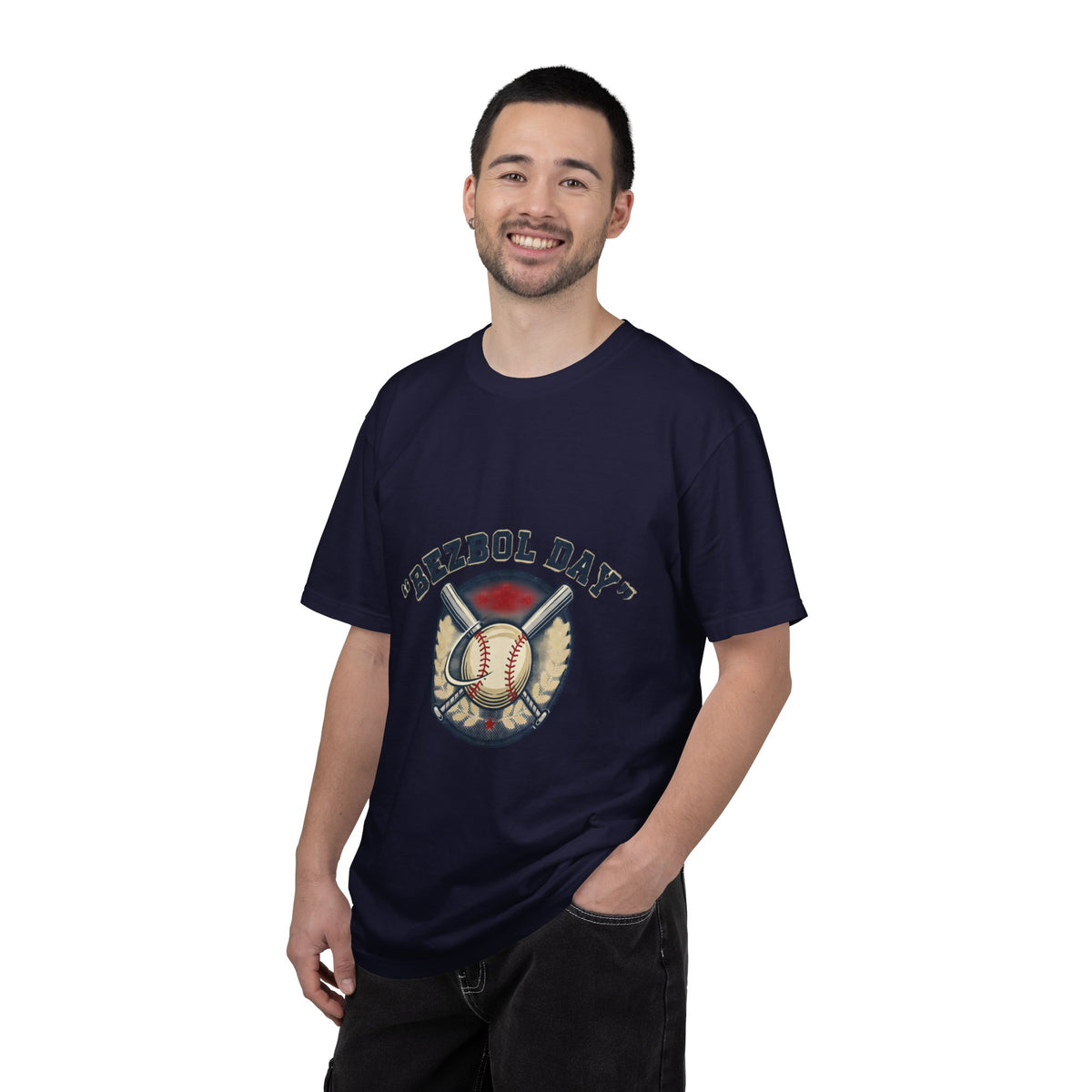 Baseball Graphic T-Shirt — "Bezbol Day" Retro Baseball Tee