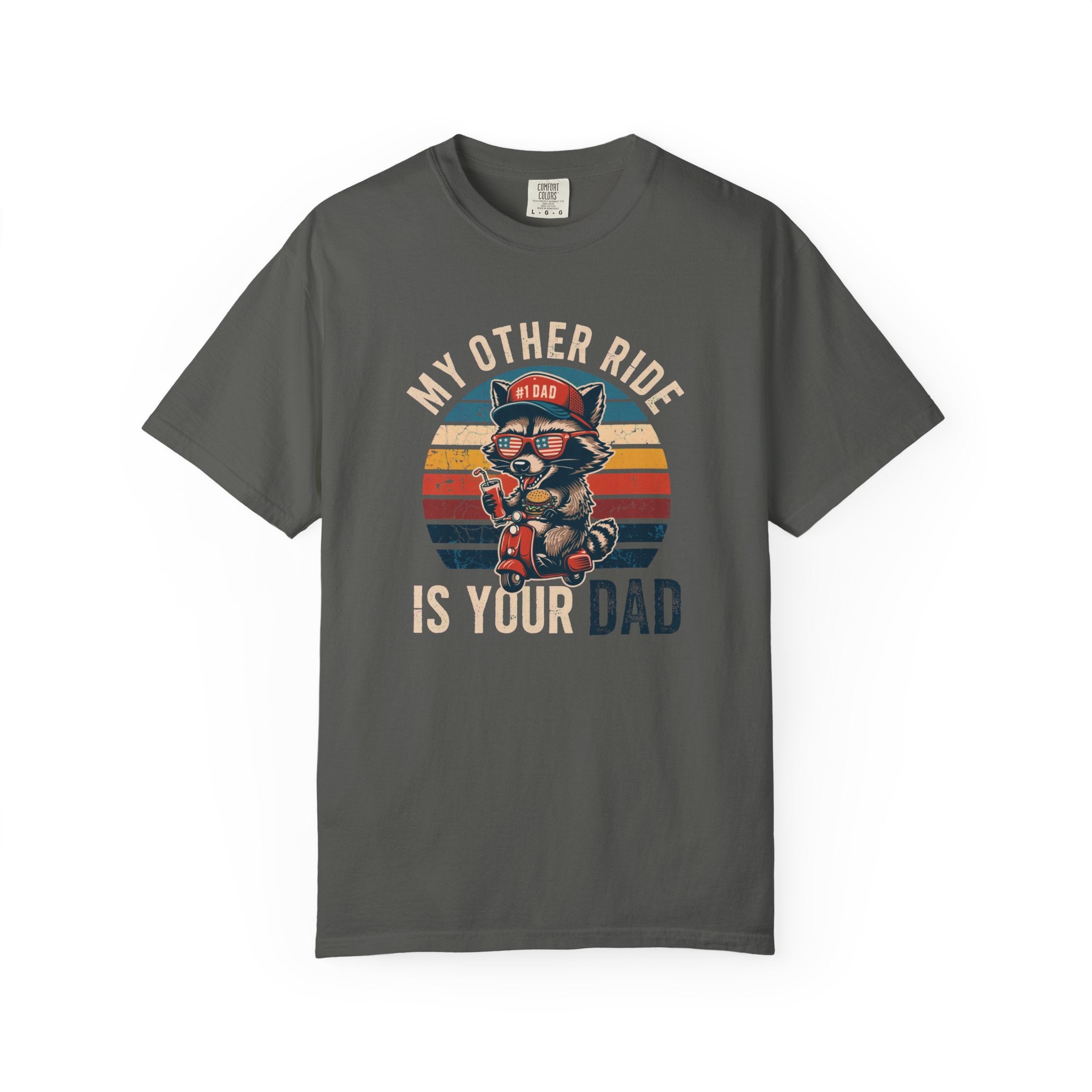 My Other Ride Is Your Dad T-Shirt — Cute Motorcycle Puppy Graphic Tee for Dad, Father's Day Gift