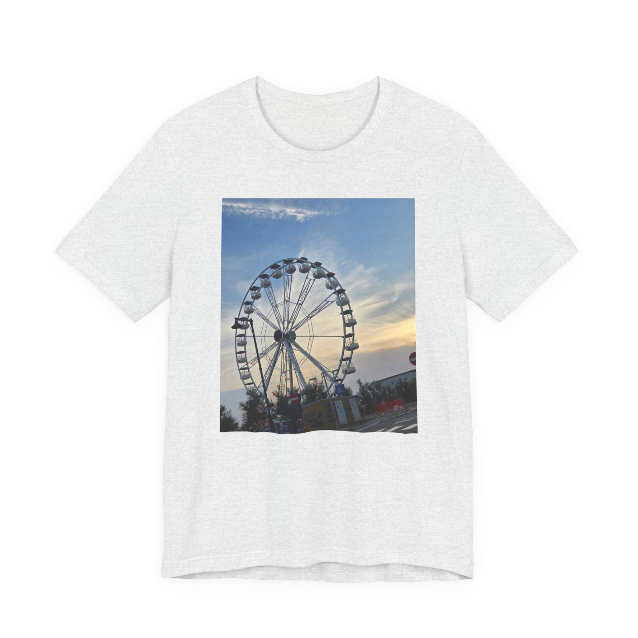 Ferris Wheel Sunset T-Shirt — Carnival Photo Tee