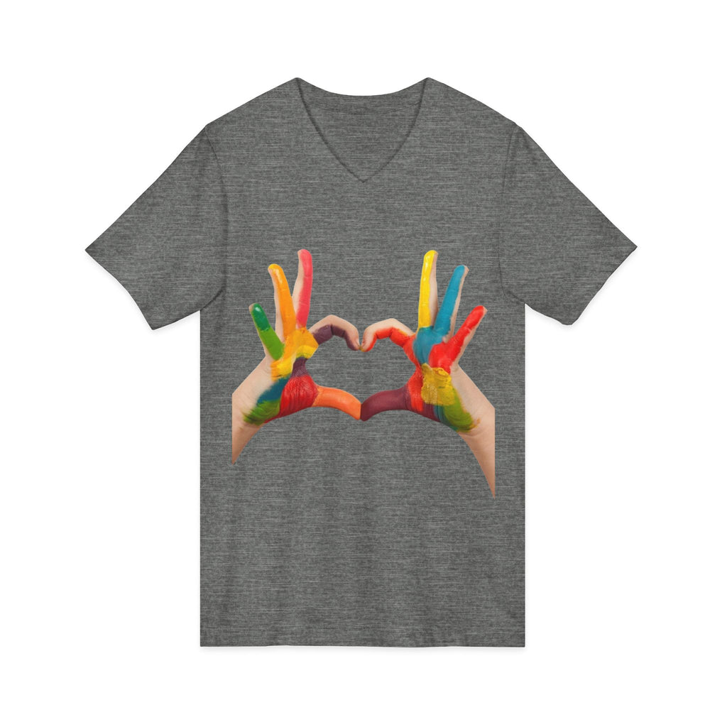 Unisex Jersey Short Sleeve V-Neck Tee