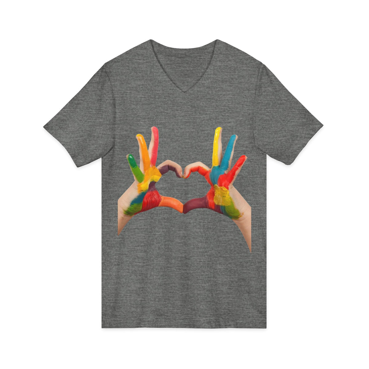 Unisex Jersey Short Sleeve V-Neck Tee