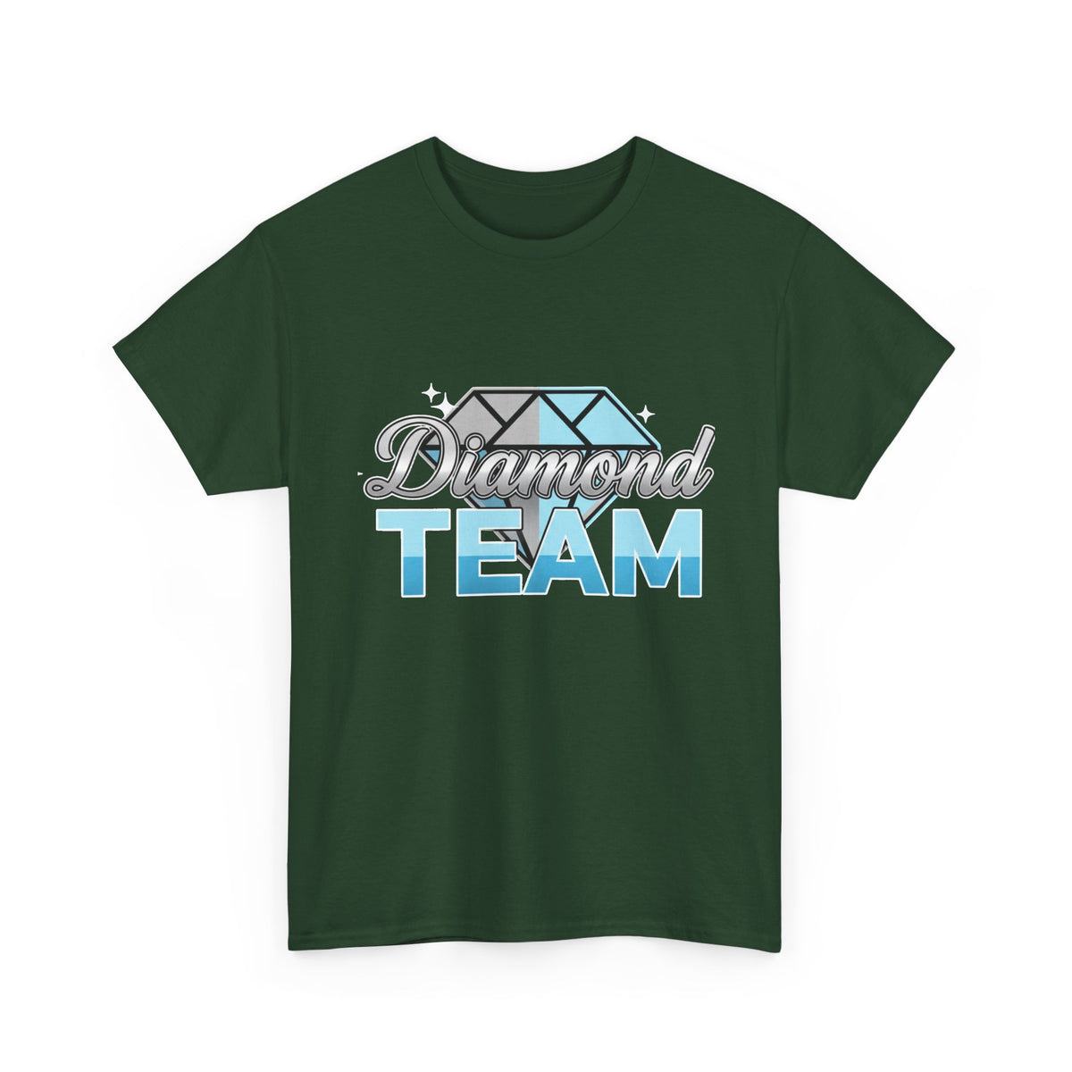 Diamond Team T-Shirt — Blue Gem Graphic Tee