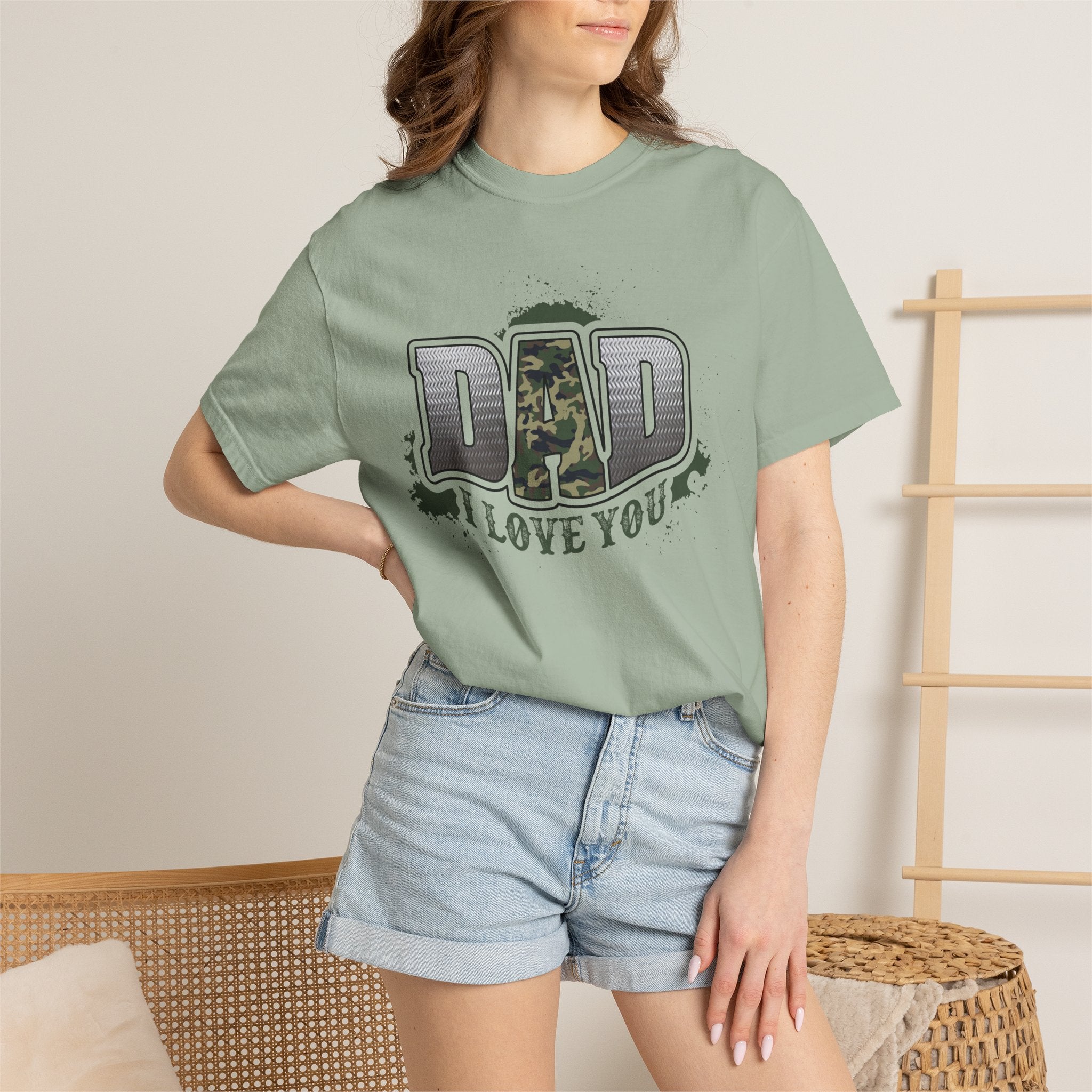 Dad I Love You Camo T-Shirt